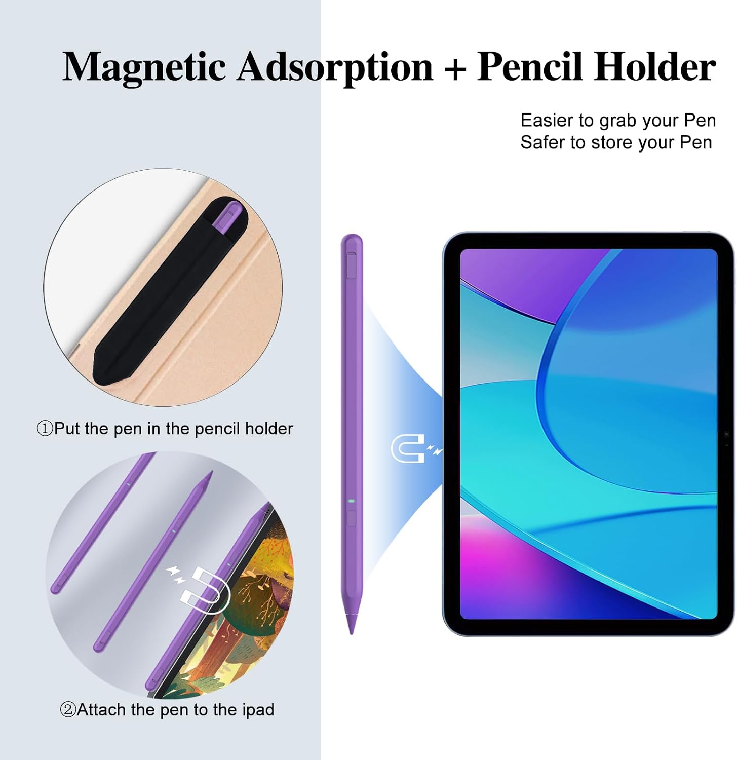 LÁPIZ STYLUS MILIKILO PARA IPAD 11ª Y 10ª GENERACIÓN CON SOPORTE PARA LÁPIZ - 4