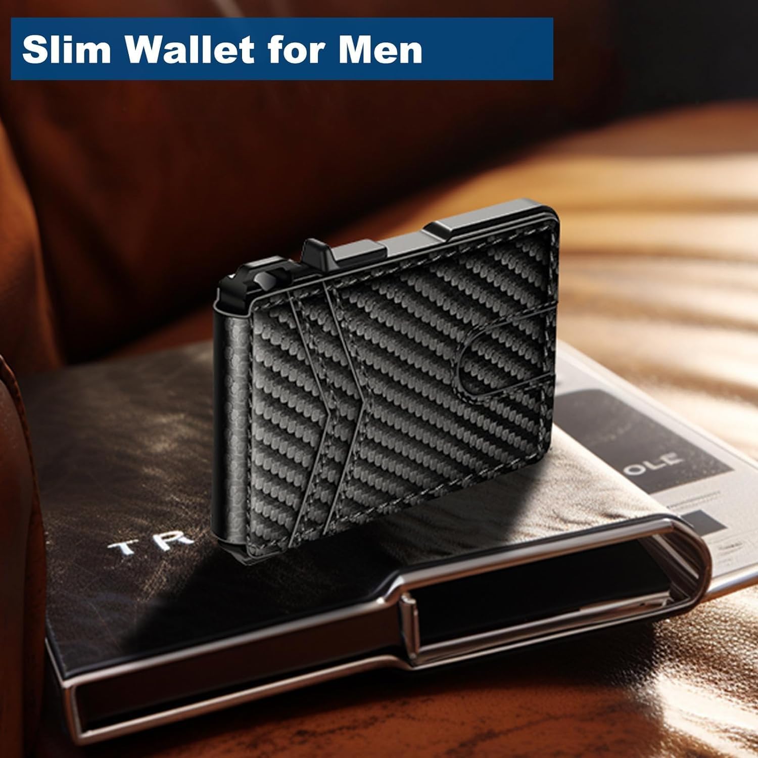 BILLETERA PARA HOMBRE ZALVEX MINIMALISTA RFID PARA 9-13 TARJETAS - 2