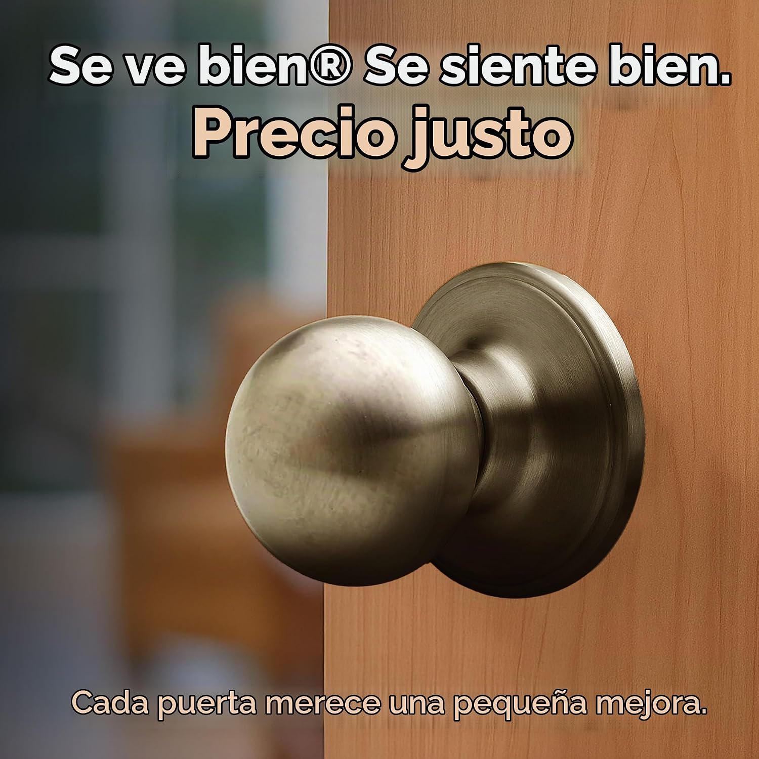 MANIJA PARA PUERTA COPPER CREEK BK2020AB FUNCIÓN PASO ACABADO LATÓN ANTIGUO - 2