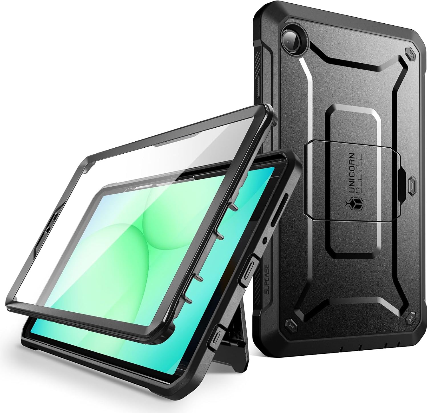 FUNDA SUPCASE PARA SAMSUNG GALAXY TAB A11 8.7' CON PROTECTOR DE PANTALLA NEGRA - 1