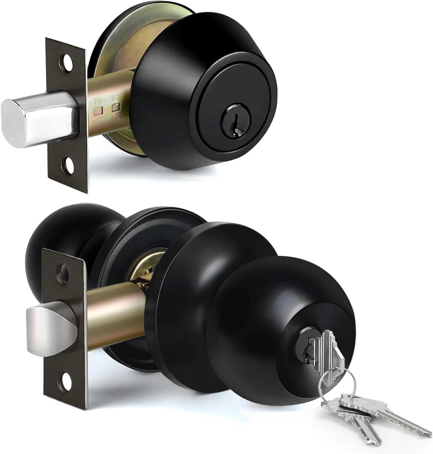 MANIJA PARA PUERTA EXTERIOR BESTTEN CON LLAVE Y CERROJO, LLAVE IGUALADA - 1