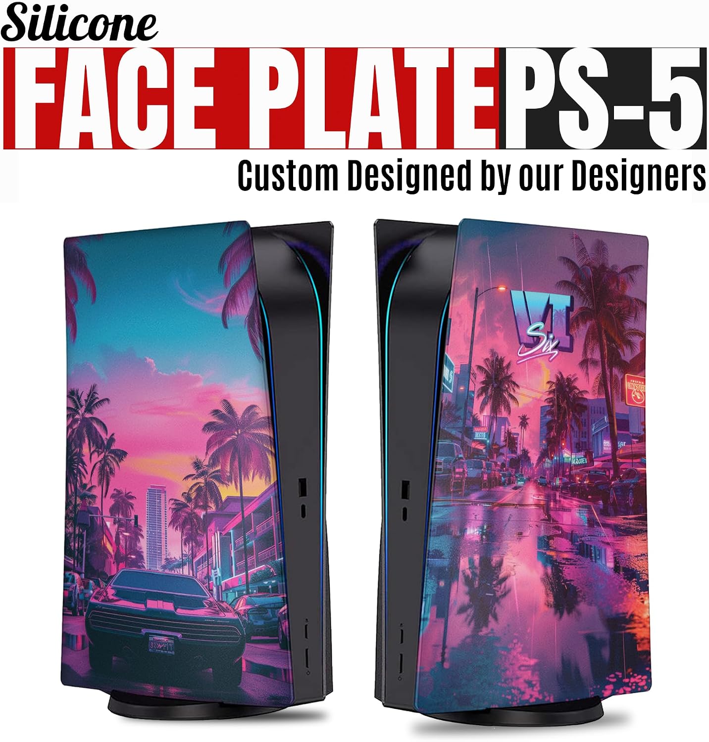 FUNDA DE SILICONA BABY CUDDLE BOX PARA CONSOLA PS5 SLIM DISEÑO GTA 6 - 2