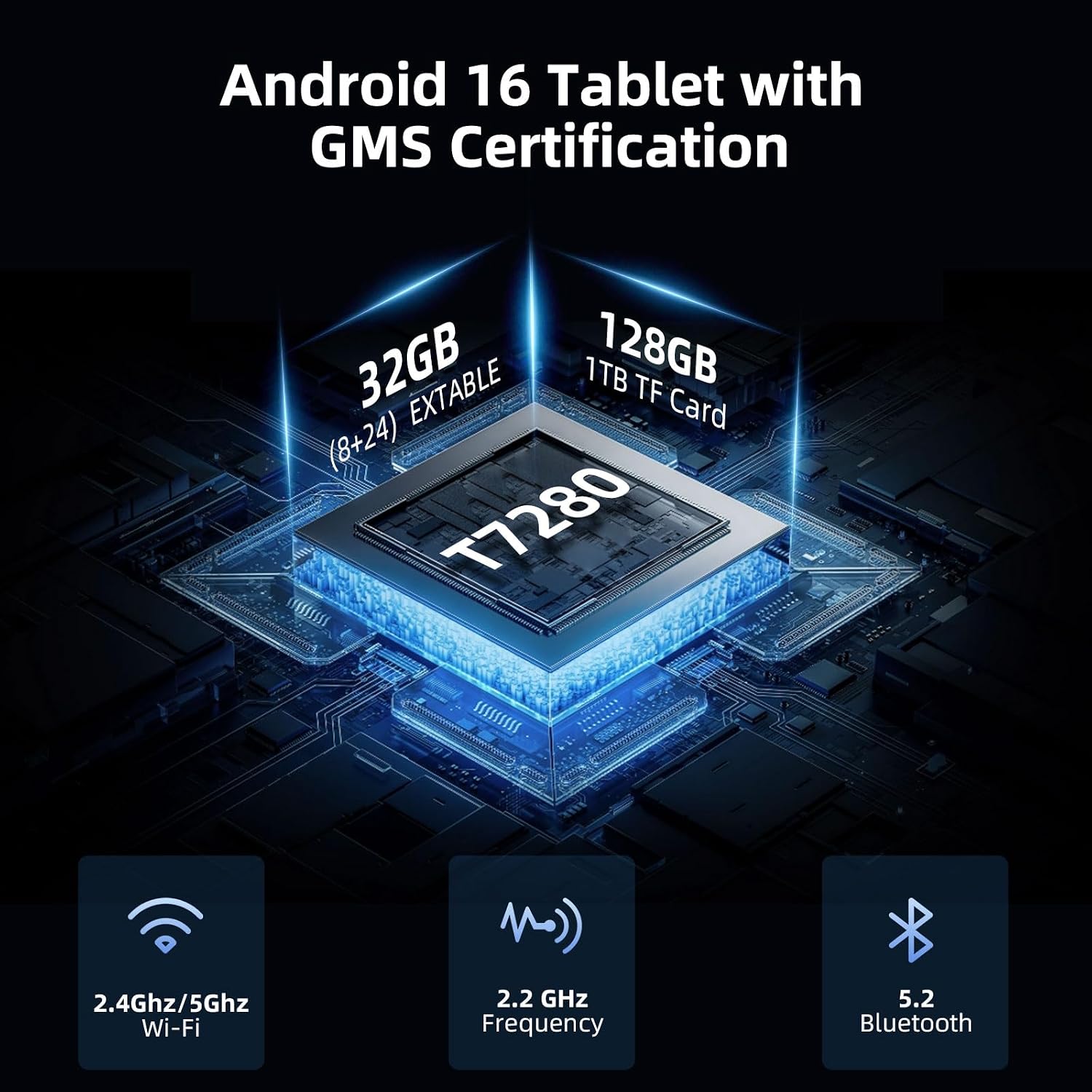 TABLET HUIHUANG 10 PULGADAS ANDROID 16 32GB RAM 128GB ROM 1TB EXPANSIÓN - 2