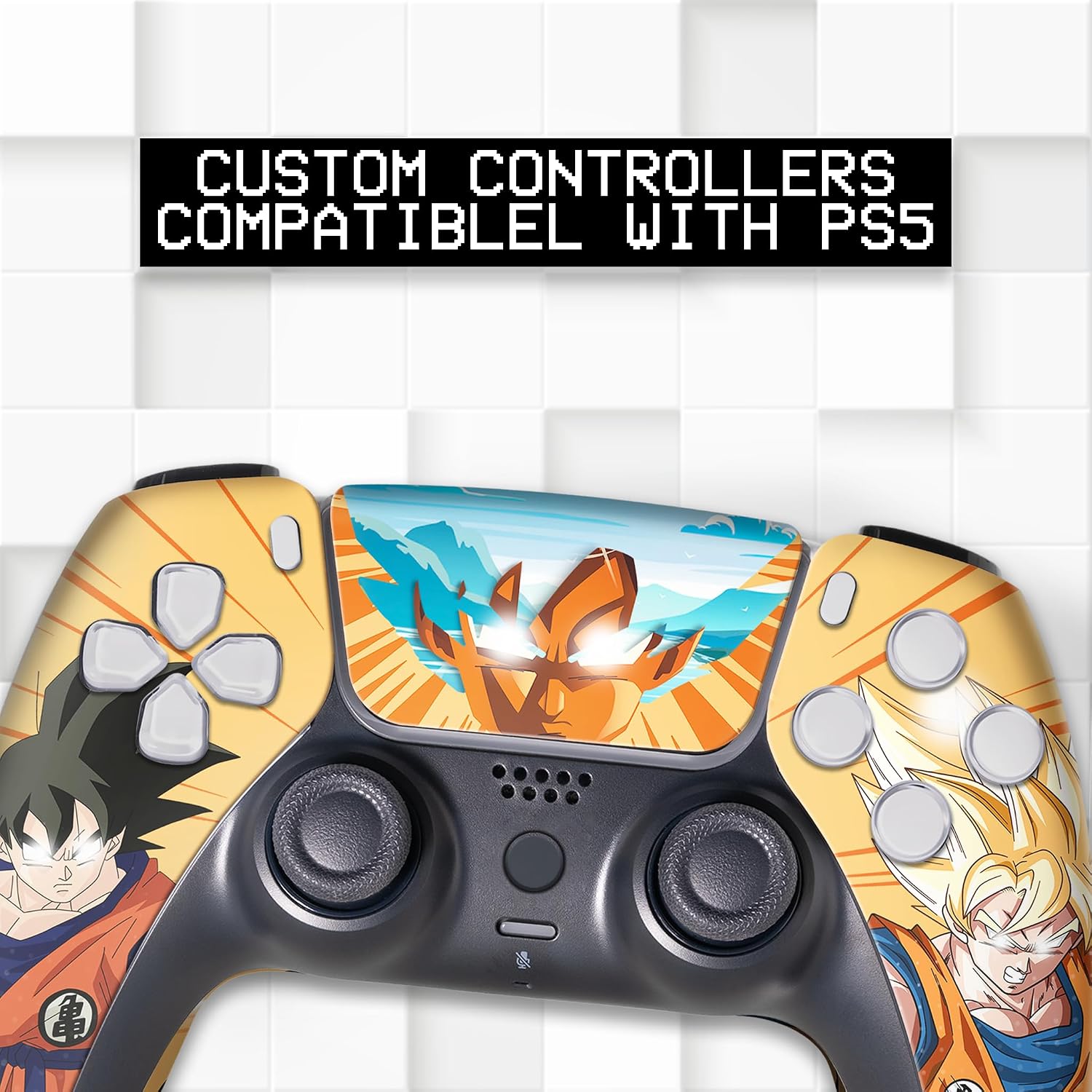 CONTROL INALÁMBRICO MODIFICADO BABY CUDDLE BOX OVERPOWERED GOKKU PARA PS5 - 2