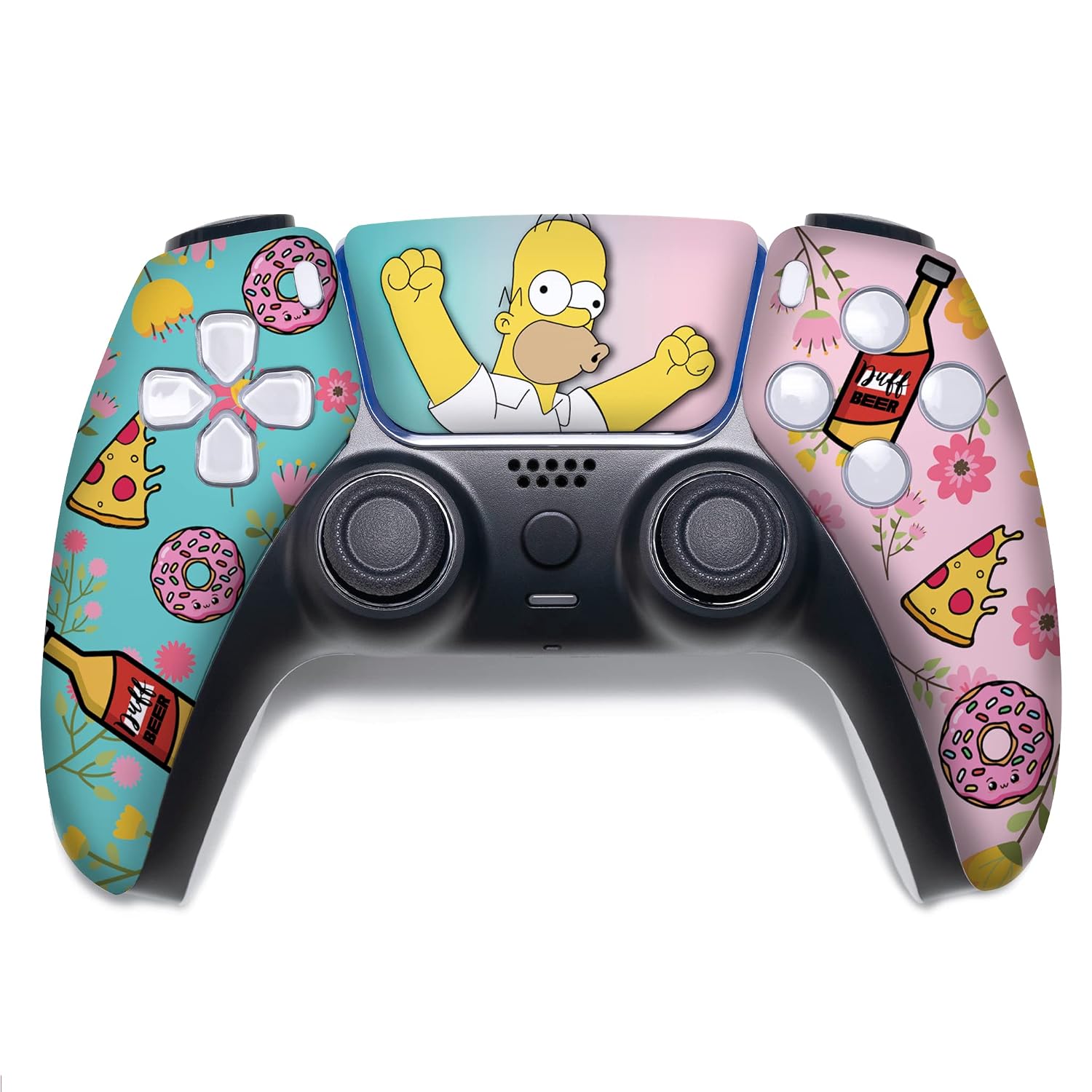 MANDO INALÁMBRICO PERSONALIZADO BABY CUDDLE BOX SIMPSSON PARA PS-5 CON IMPRESIÓN HIDROGRÁFICA PERMANENTE - 1