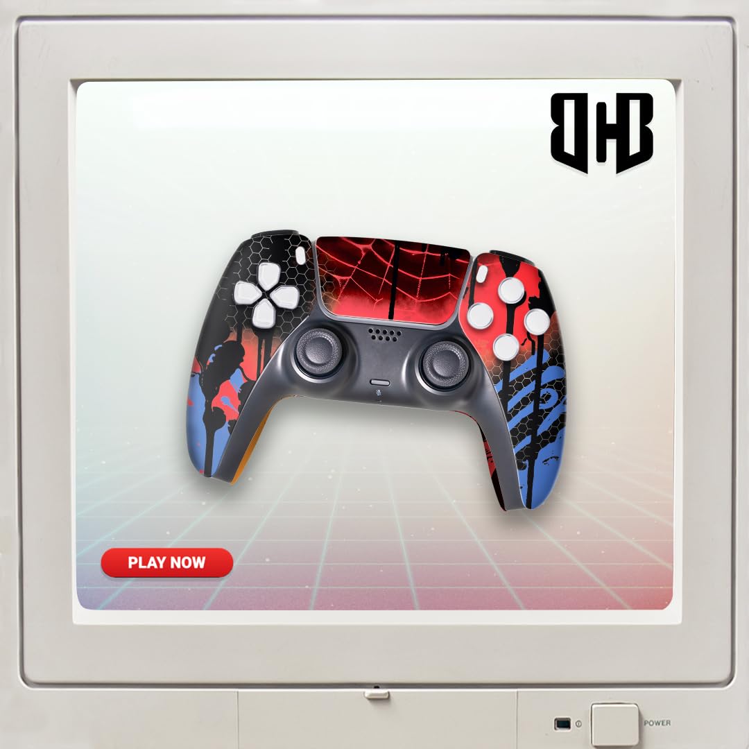 CONTROL INALÁMBRICO PERSONALIZADO WEB SLINGEER PARA PS5 BCB CONTROLLERS - 5
