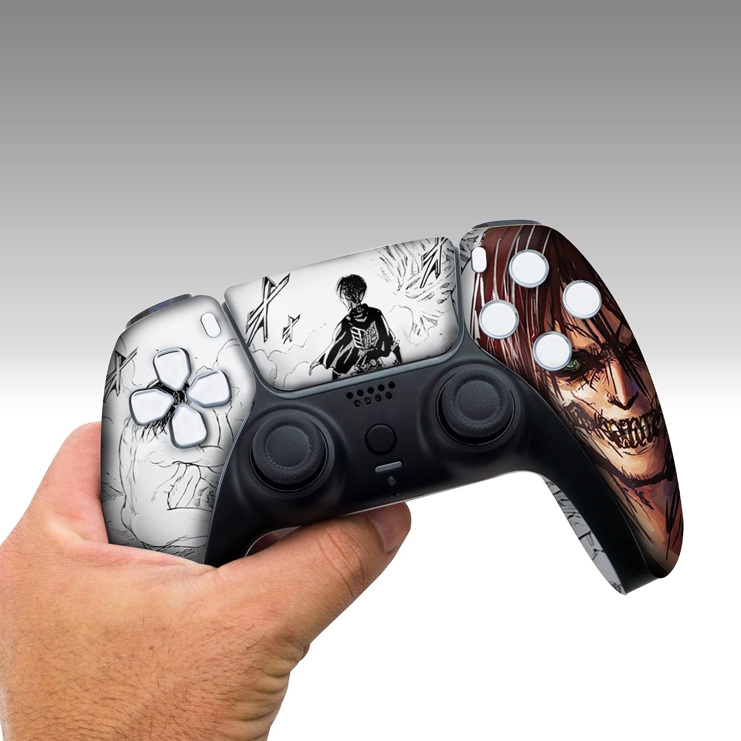 MANDO INALÁMBRICO PERSONALIZADO BABY CUDDLE BOX ATTACK ON TITAN PARA PS5 - 5