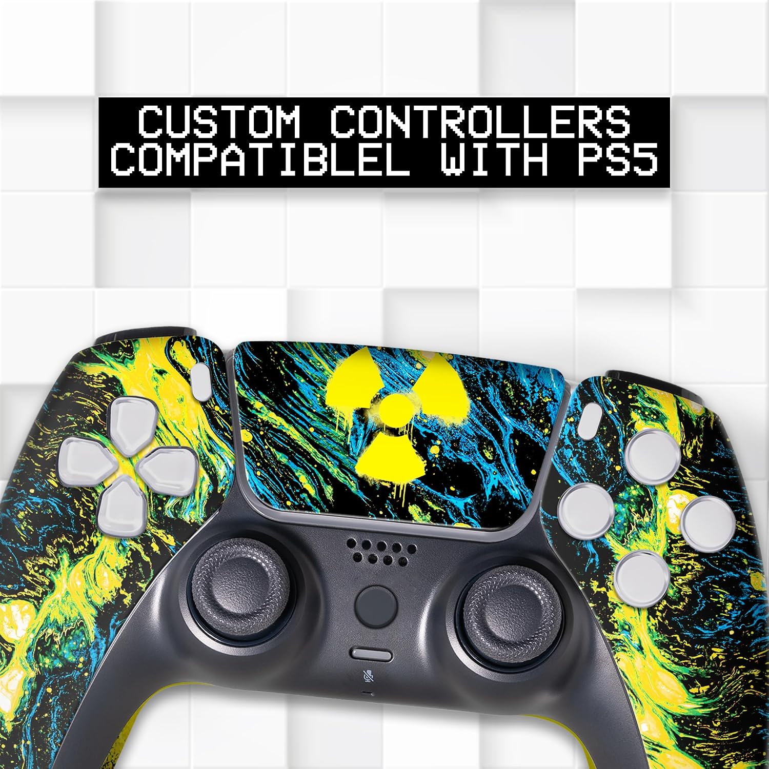 CONTROL INALÁMBRICO PERSONALIZADO RADIOACTIIVE PARA PS5 POR BCB CONTROLLERS - 2