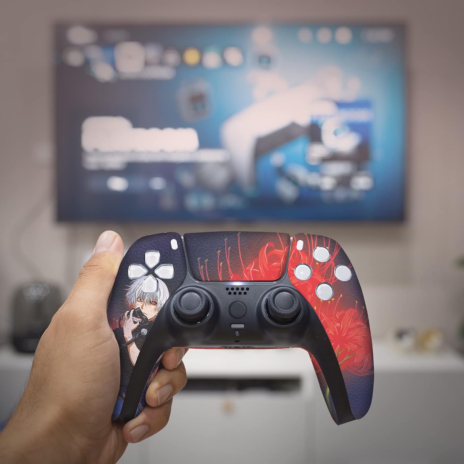 MANDO INALÁMBRICO TOKYO GHOUL PERSONALIZADO PARA PS-5 BCB CONTROLLERS - 5