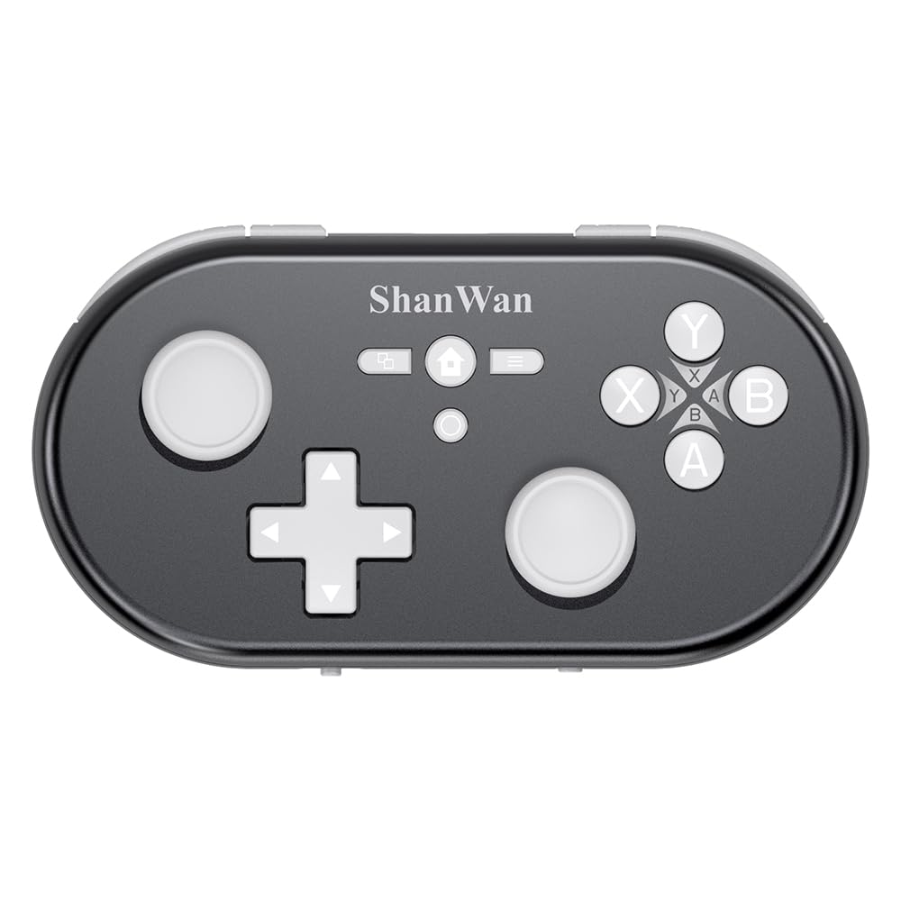 CONTROL INALÁMBRICO MINI SHANWAN Q37PRO PARA SWITCH, PC, IOS Y ANDROID PLATEADO - 1