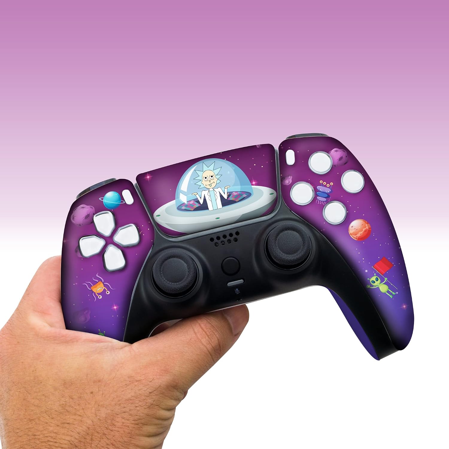 MANDO INALÁMBRICO RICCKY - MORTTY CUSTOM PS-5 COMPATIBLE CON PLAYSTATION 5 - 5