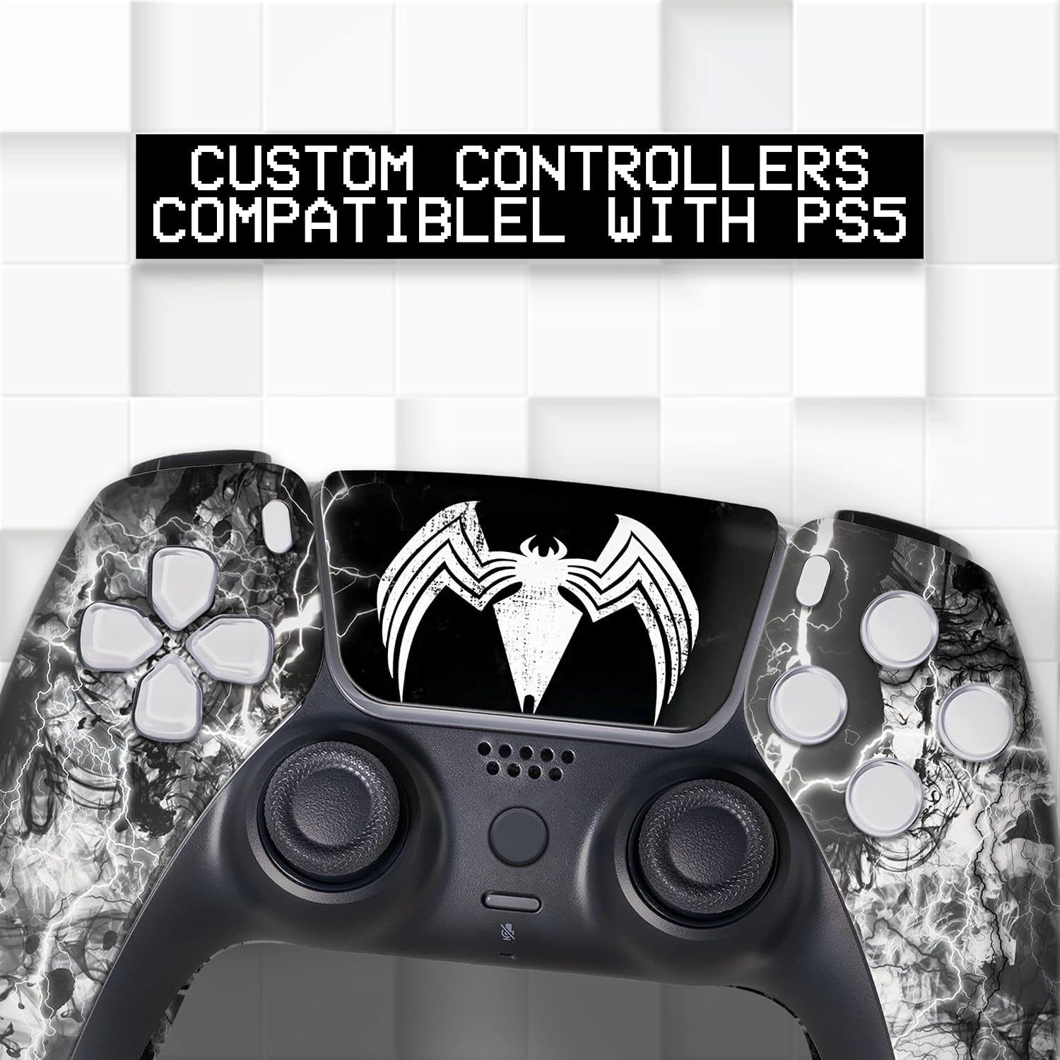 MANDO INALÁMBRICO VENNOM CUSTOM PS-5 COMPATIBLE CON PLAYSTATION 5 MODIFICADO - 2