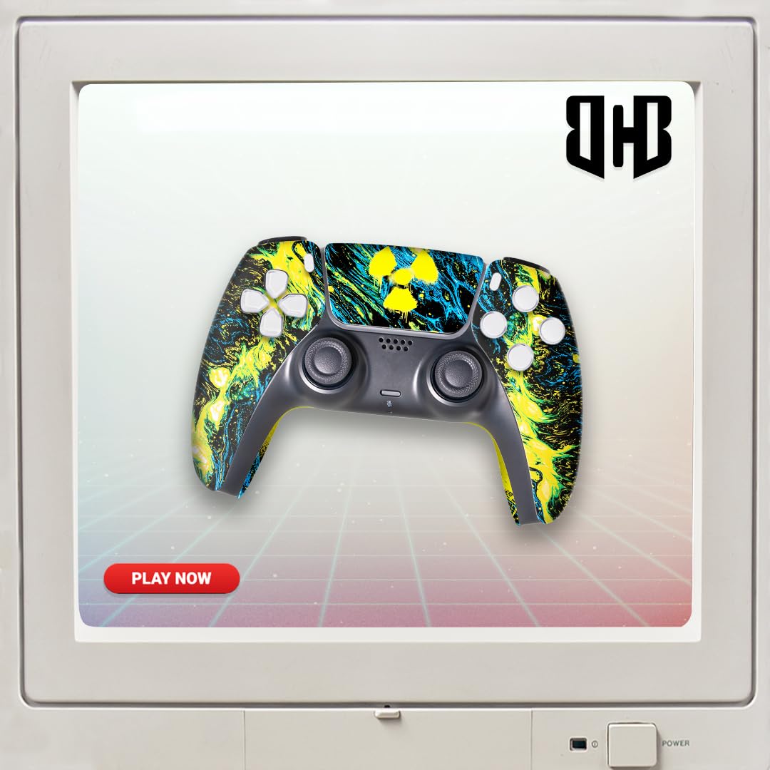 CONTROL INALÁMBRICO PERSONALIZADO RADIOACTIIVE PARA PS5 BCB CONTROLLERS - 5
