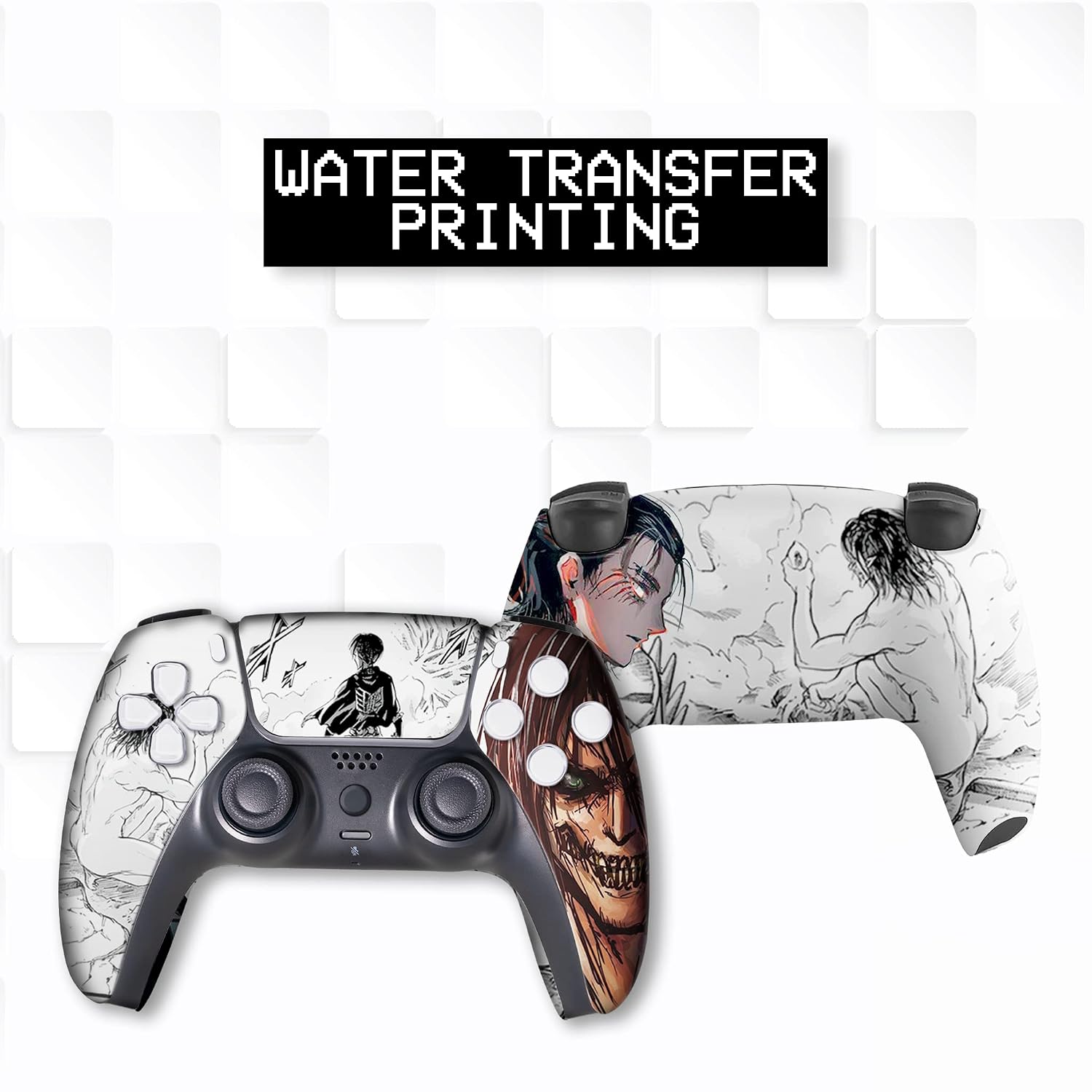 MANDO INALÁMBRICO PERSONALIZADO BABY CUDDLE BOX ATTACK ON TITAN PARA PS5 - 3