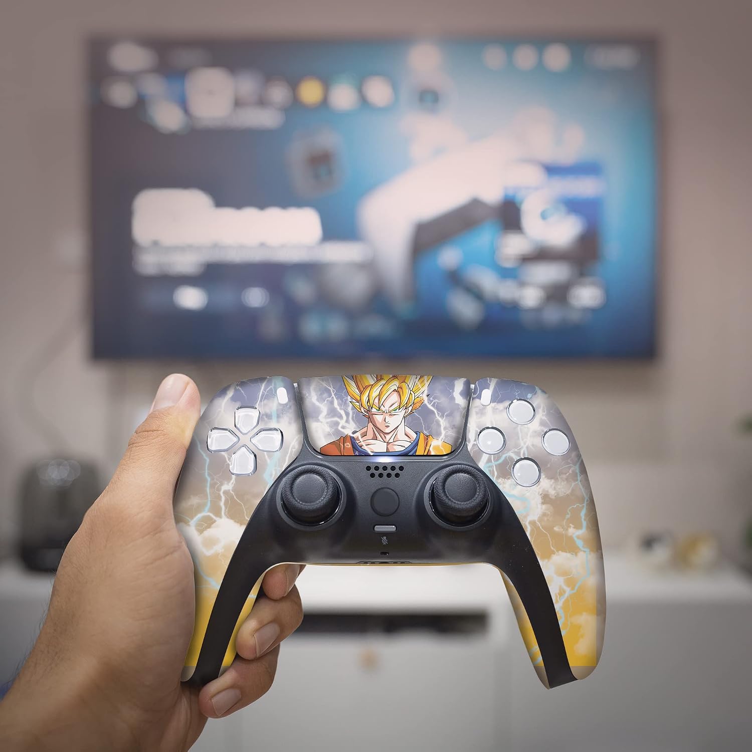 CONTROL INALÁMBRICO PERSONALIZADO D. B. Z. GO-KU PARA PS5 BCB CONTROLLERS - 5