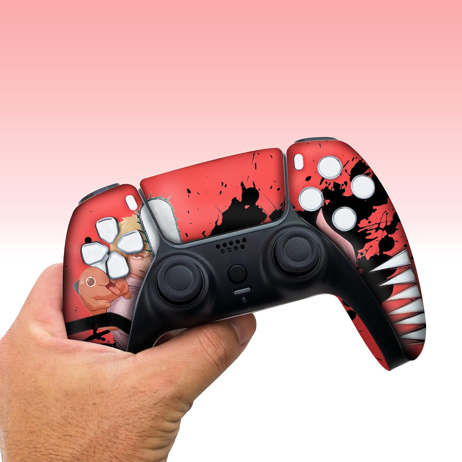 MANDO INALÁMBRICO PERSONALIZADO CHAINSAAW MEN PARA PS-5 COMPATIBLE CON CONSOLA PLAYSTATION 5 - 5