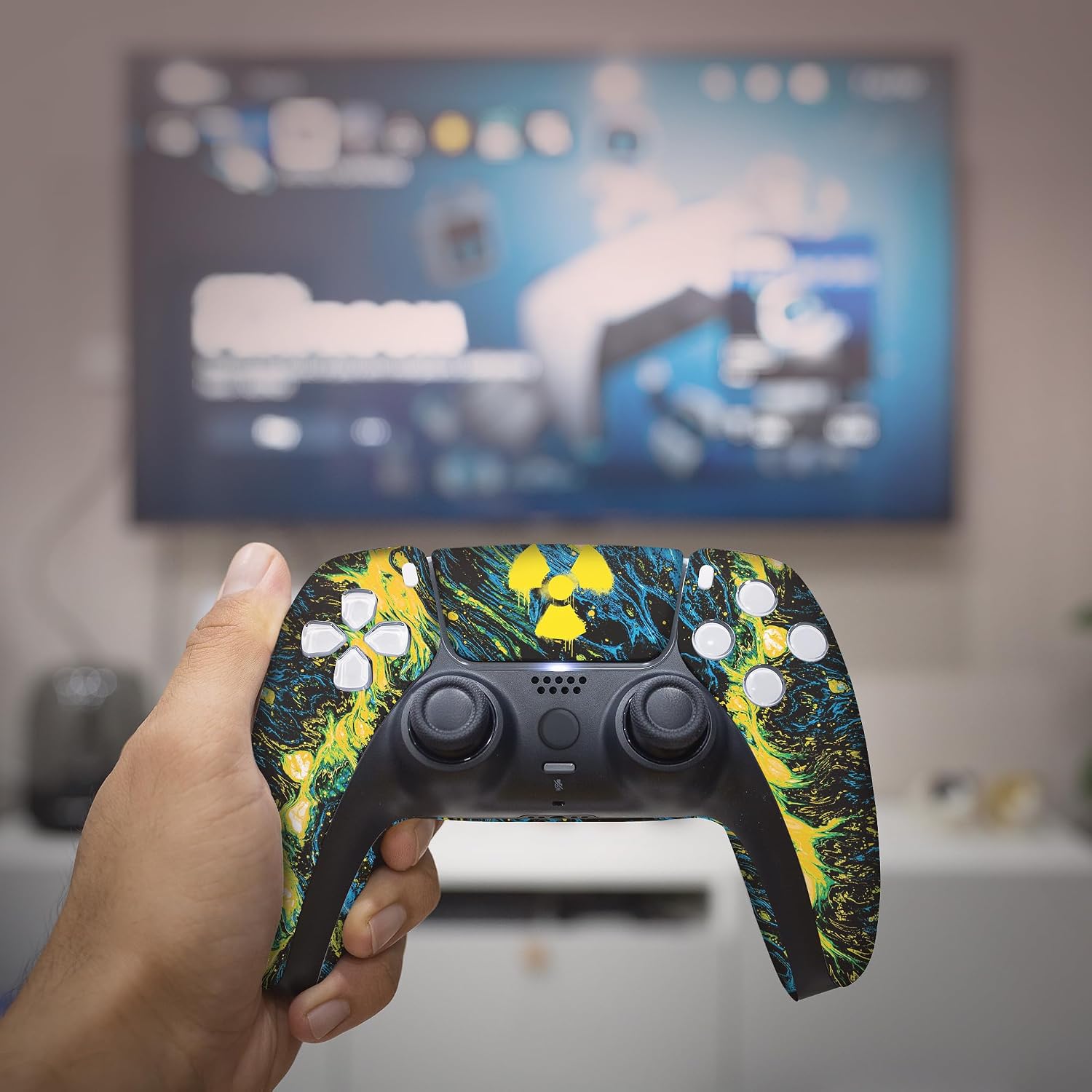 CONTROL INALÁMBRICO PERSONALIZADO RADIOACTIIVE PARA PS-5 POR BCB CONTROLLERS - 5