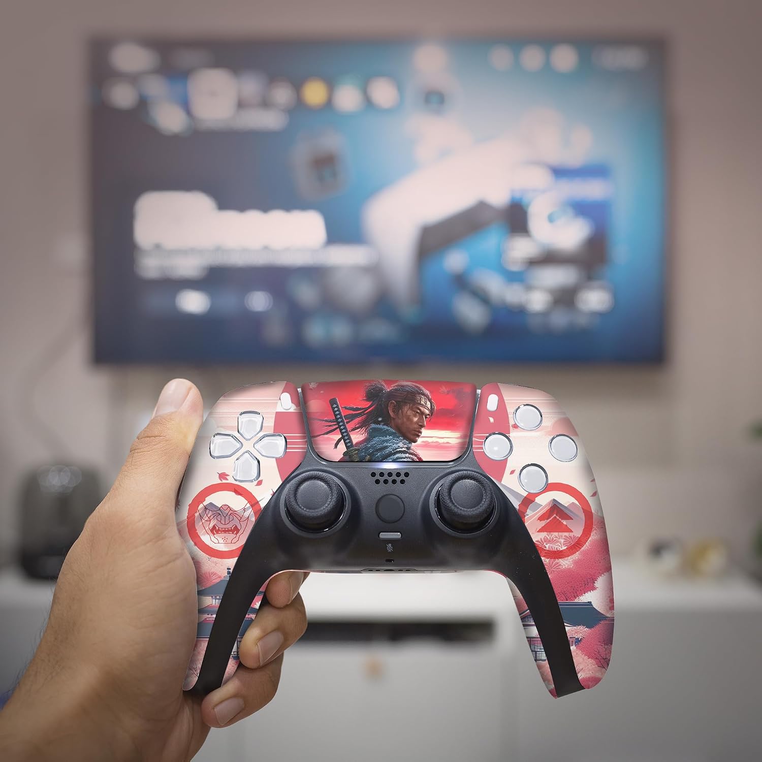CONTROL INALÁMBRICO PERSONALIZADO GHOST OF TSUSHIMA PARA PS5 BCB CONTROLLERS - 5
