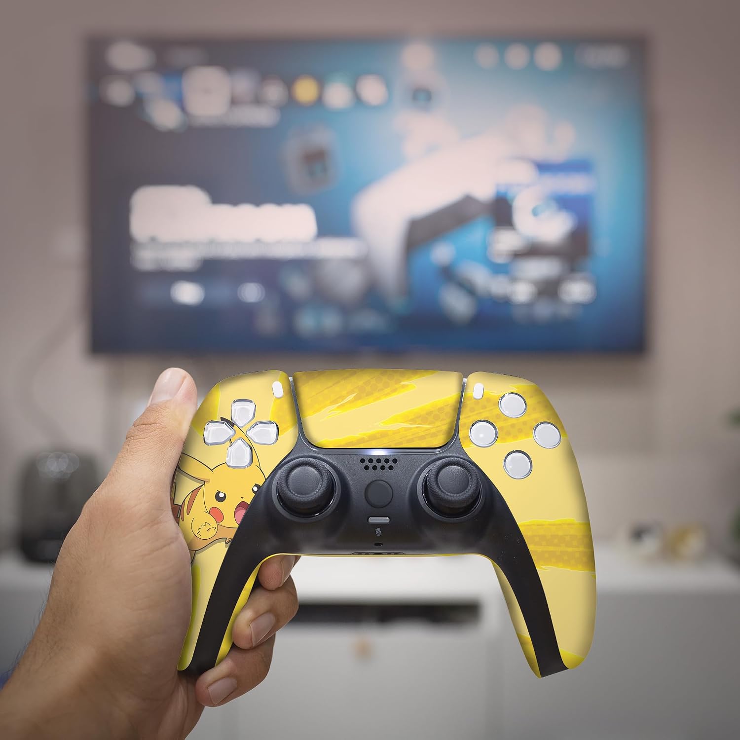 CONTROL INALÁMBRICO PERSONALIZADO PIKACHHU PARA PS5 BCB CONTROLLERS - 5