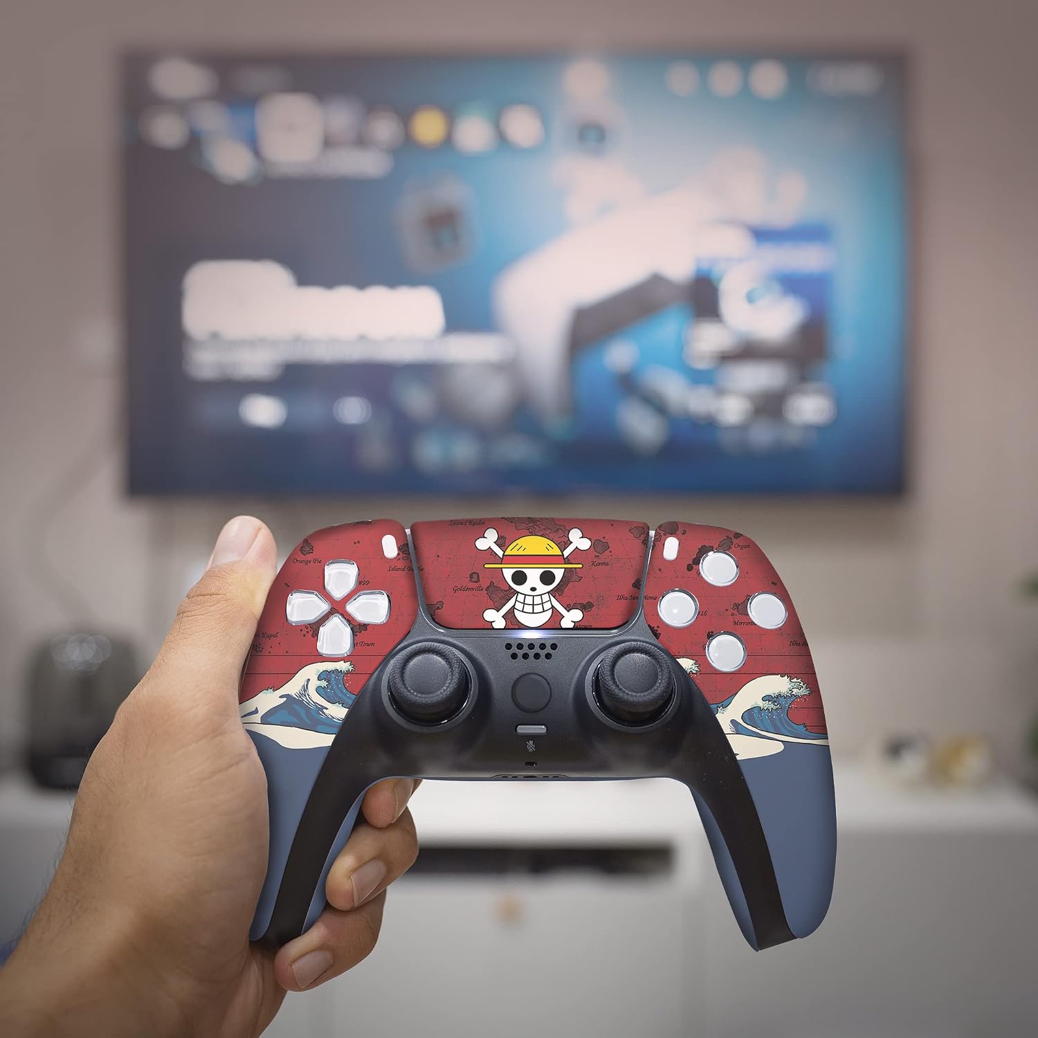 CONTROL INALÁMBRICO PERSONALIZADO ONE PIECE PARA PS5 MODIFICADO - 5