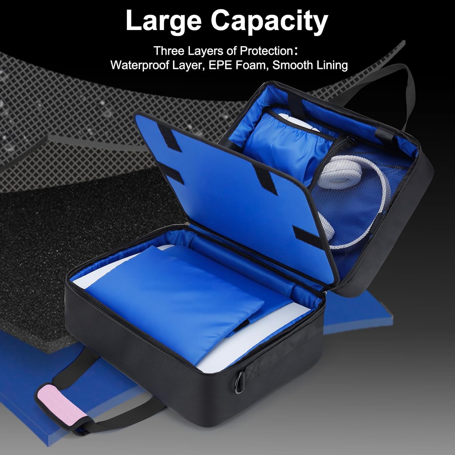 ESTUCHE GDNASIST PARA PS5/PS5 PRO/PS5 SLIM ROSA - 2
