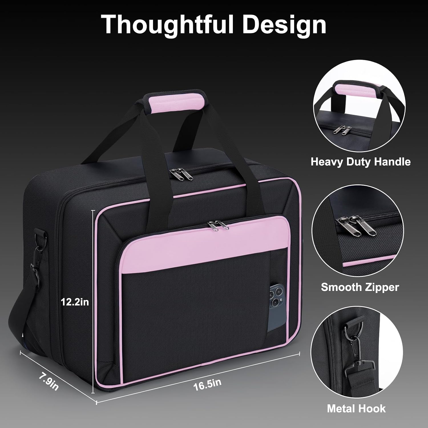 ESTUCHE GDNASIST PARA PS5/PS5 PRO/PS5 SLIM ROSA - 3
