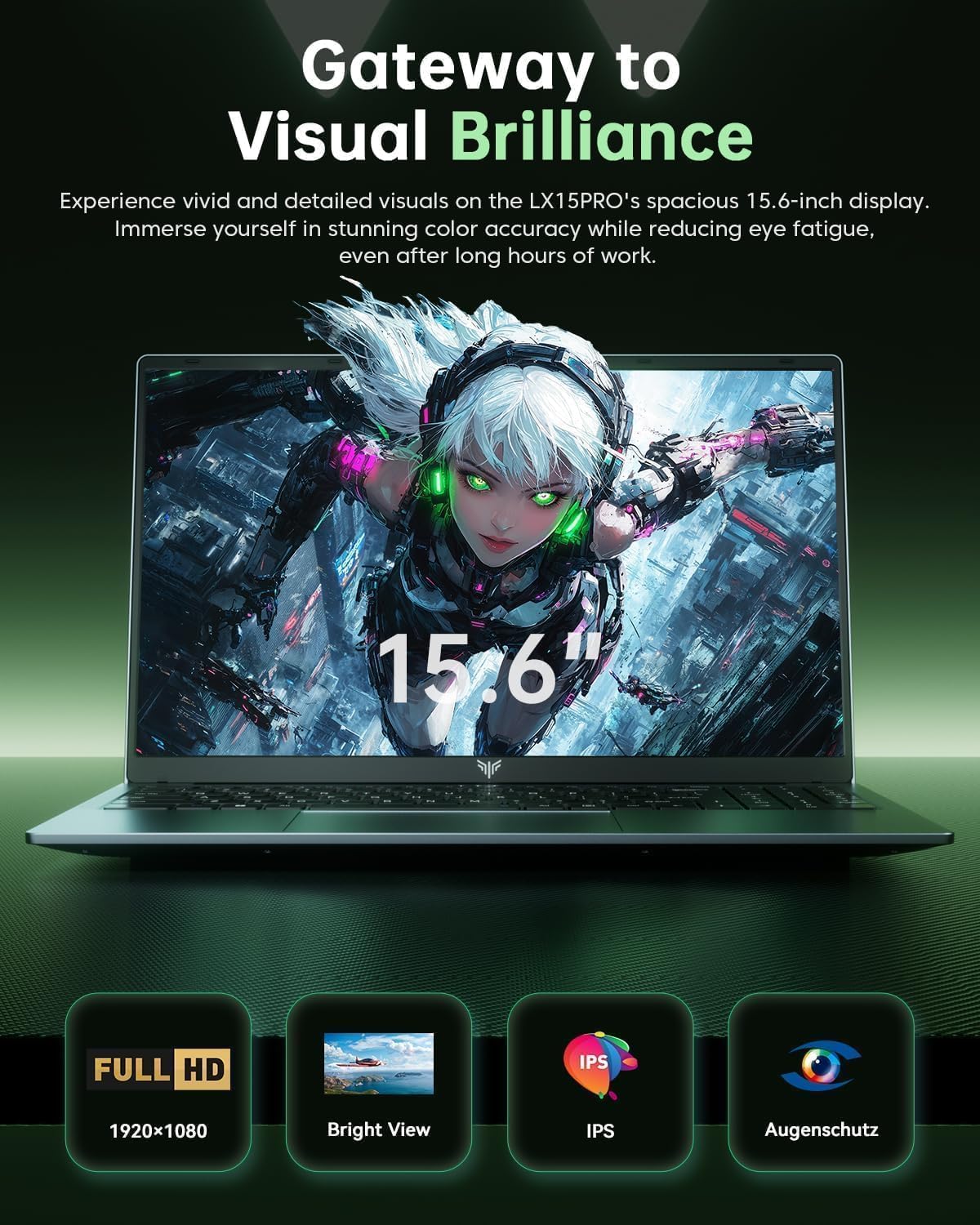 LAPTOP GAMING MALLRACE 2026 AMD RYZEN 7 5700U 16GB 512GB SSD 15.6' FULL HD - 5