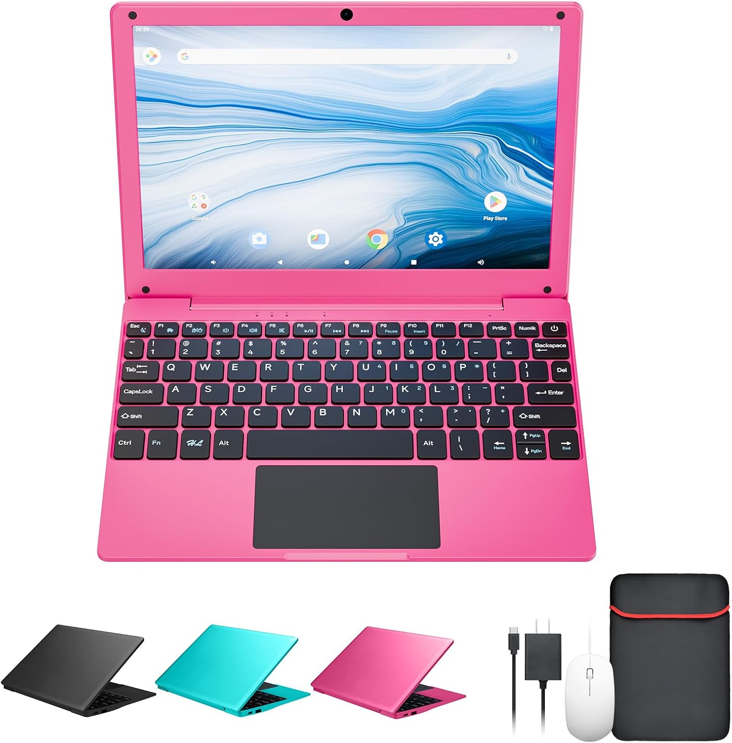 TABLET ZHAOHUIXIN 10.1 PULGADAS QUAD-CORE 2GB RAM 64GB ANDROID 12 ROSADO - 1