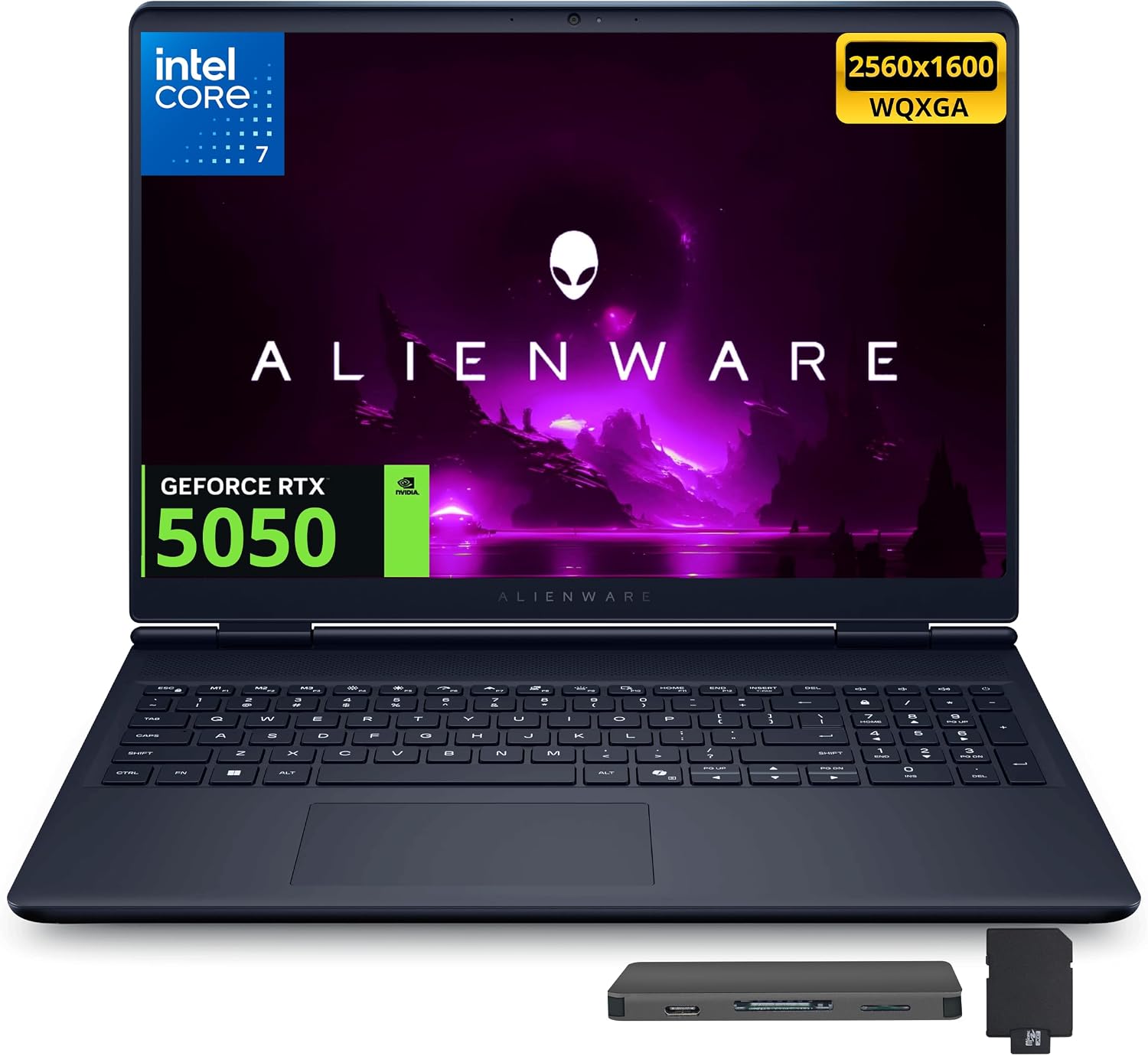 LAPTOP DELL ALIENWARE AURORA 16 16' WQXGA 120HZ INTEL CORE I7 240H 32GB DDR5 2TB (1TB SSD+1TB DOCKING) RTX 5050 8GB INDIGO - 1