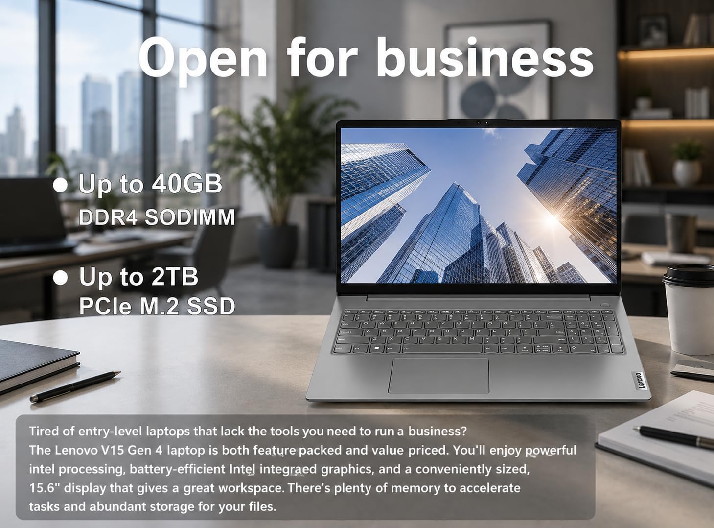 LAPTOP 2 EN 1 LENOVO V15 G4 BUSINESS I7-13620H 15.6' FHD 16GB RAM 512GB SSD GRIS - 4
