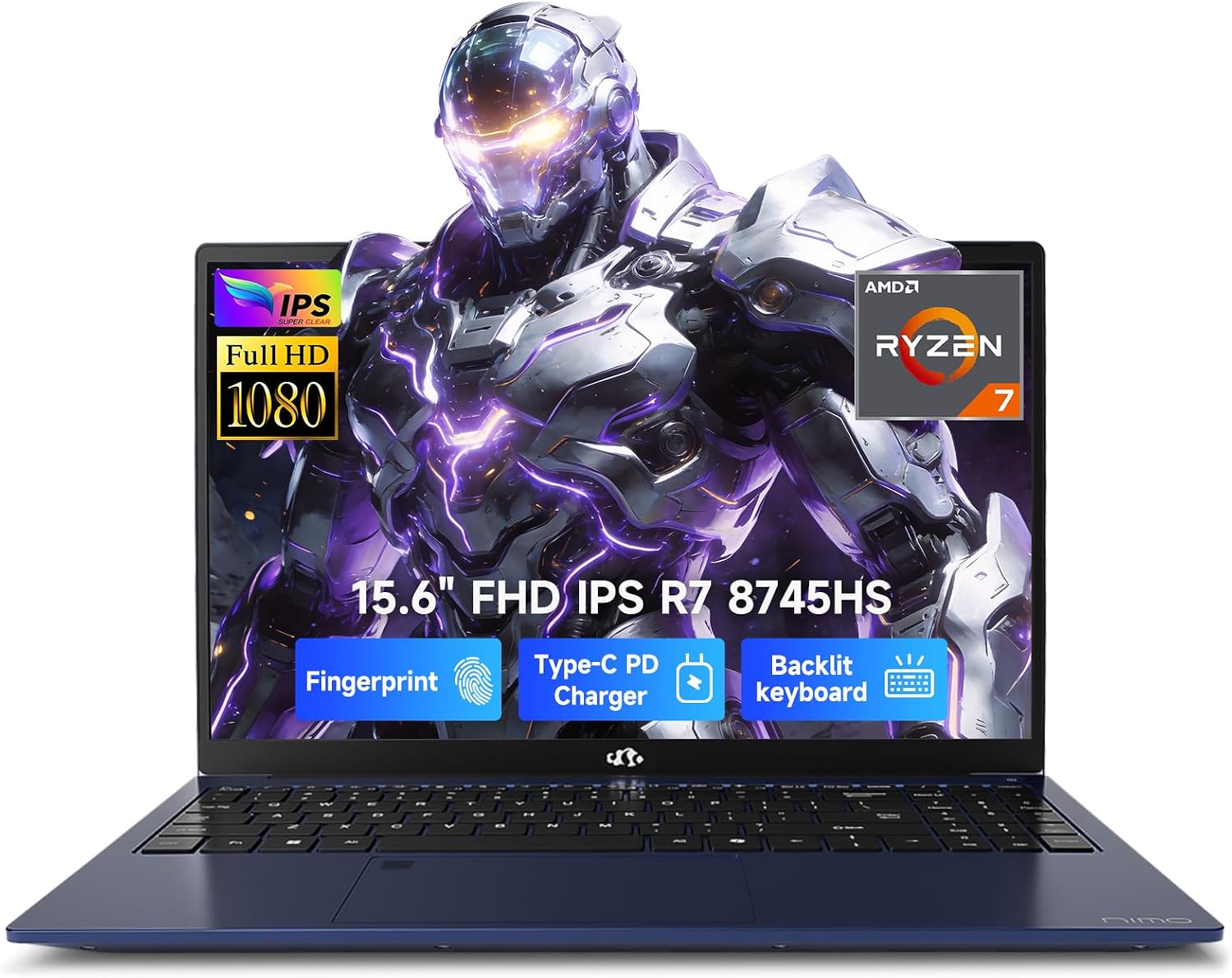 LAPTOP NIMO 15.6' FHD AMD RYZEN 7 8745HS 32GB DDR5 1TB SSD - 1