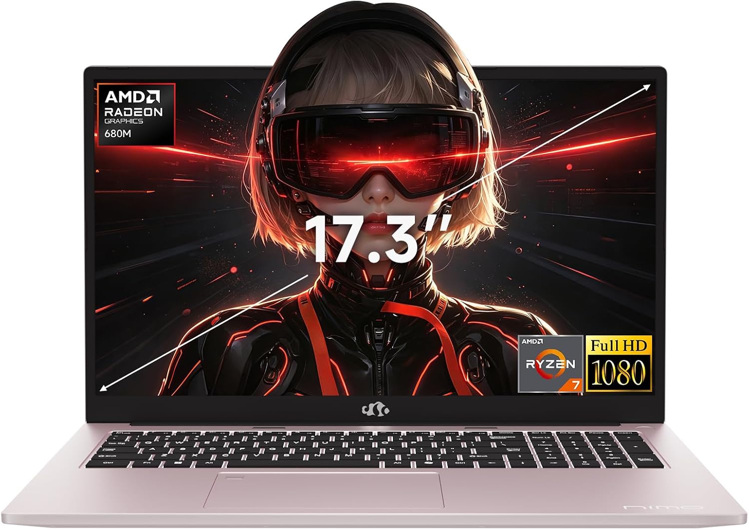 LAPTOP NIMO 17.3' AMD RYZEN 7 7735HS 16GB DDR5 1TB SSD RADEON 680M - 1