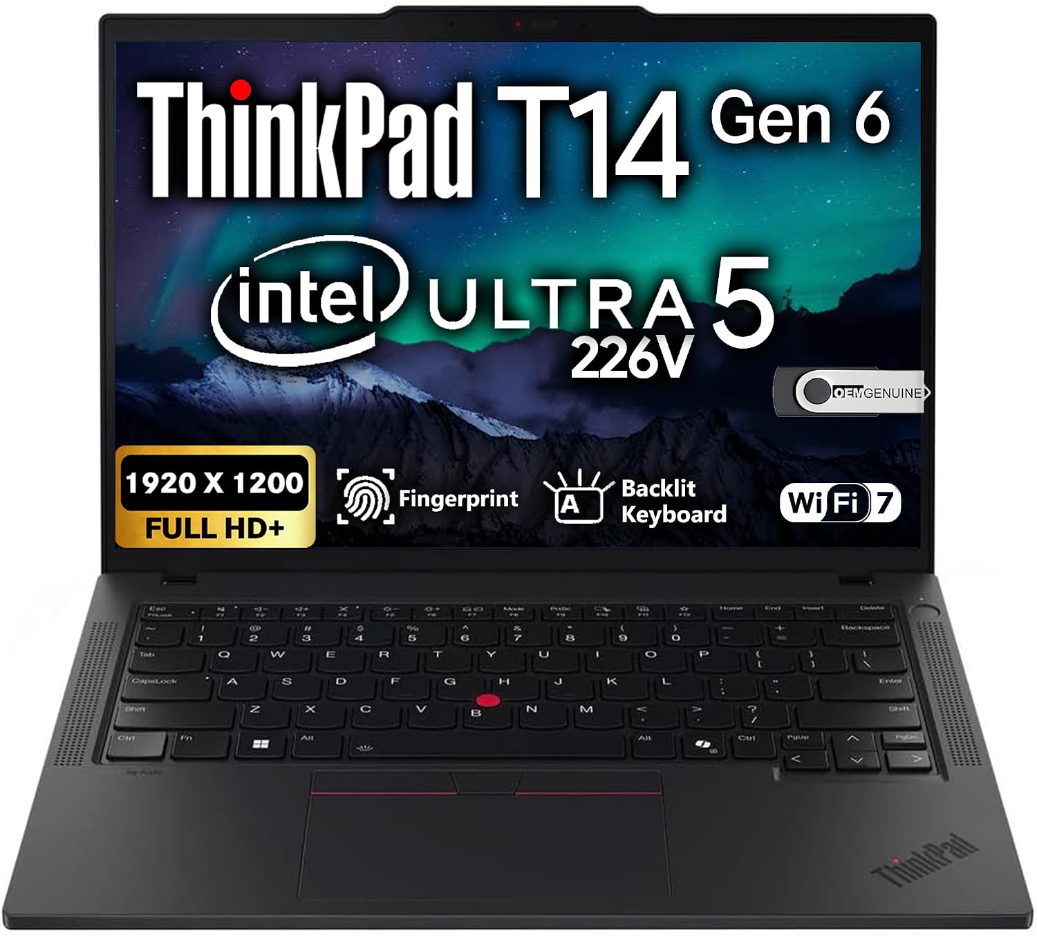 LAPTOP LENOVO THINKPAD T14 GEN 6 14' FHD+ INTEL CORE ULTRA 5 16GB RAM 1TB SSD - 1