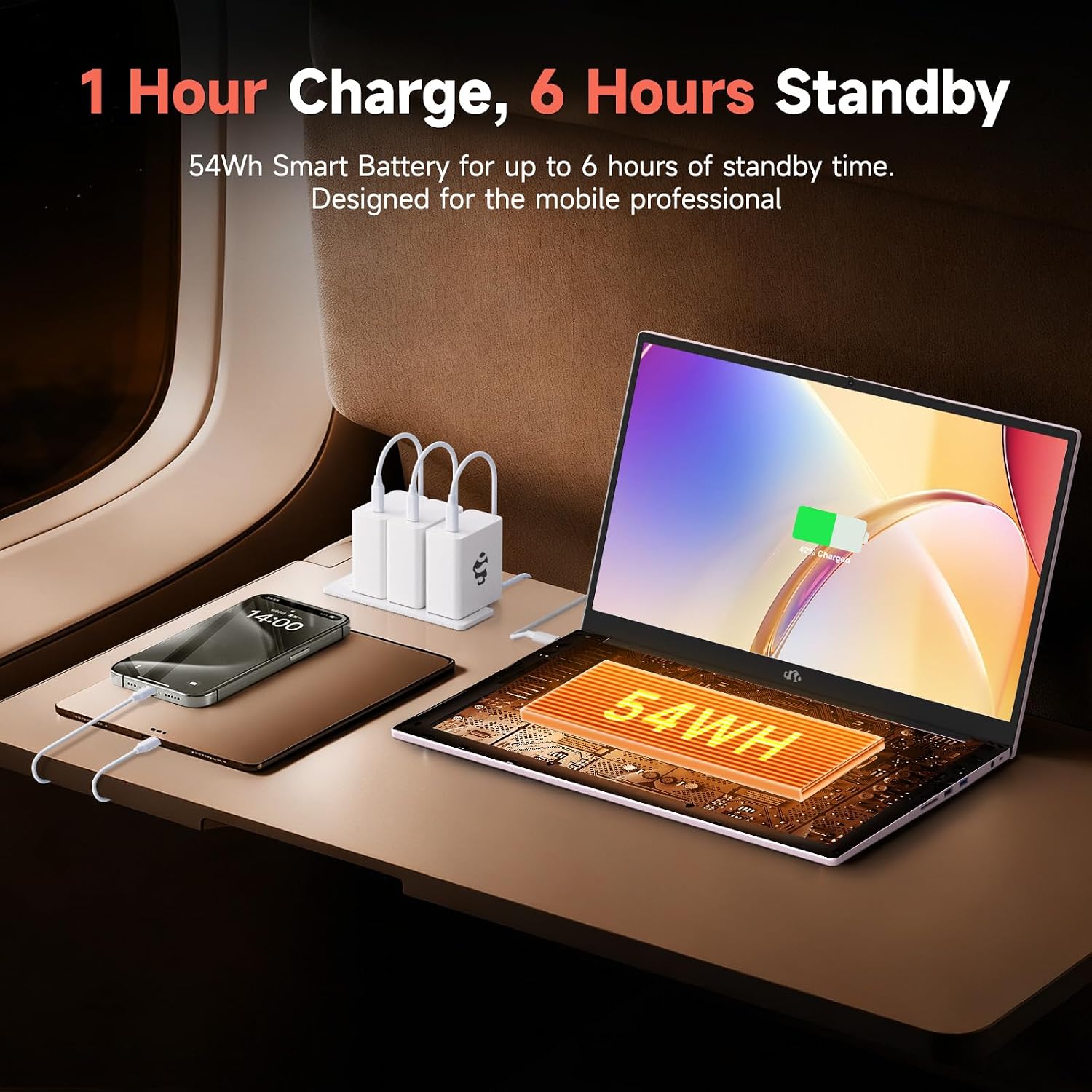 LAPTOP NIMO 15.6 PULGADAS AI LIGHT GAMING RYZEN 7 7735HS 32GB RAM 1TB SSD ORO ROSA - 5