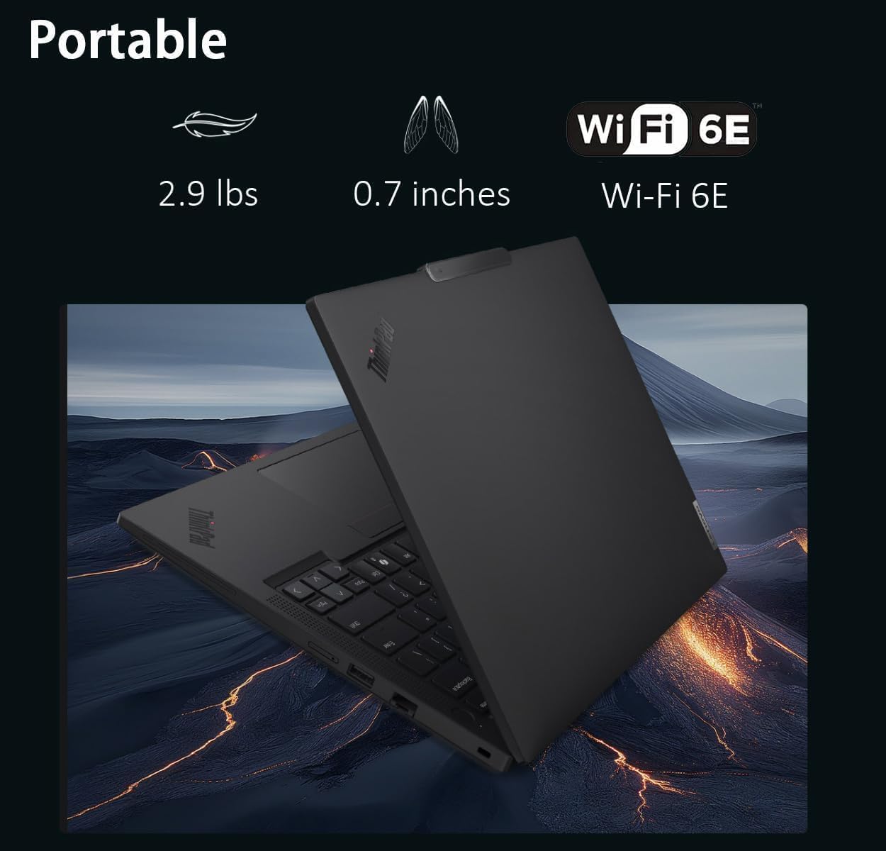LAPTOP LENOVO THINKPAD T14 GEN 6 14' FHD+ INTEL CORE ULTRA 7 255U 64GB DDR5 2TB SSD WINDOWS 11 PRO - 4