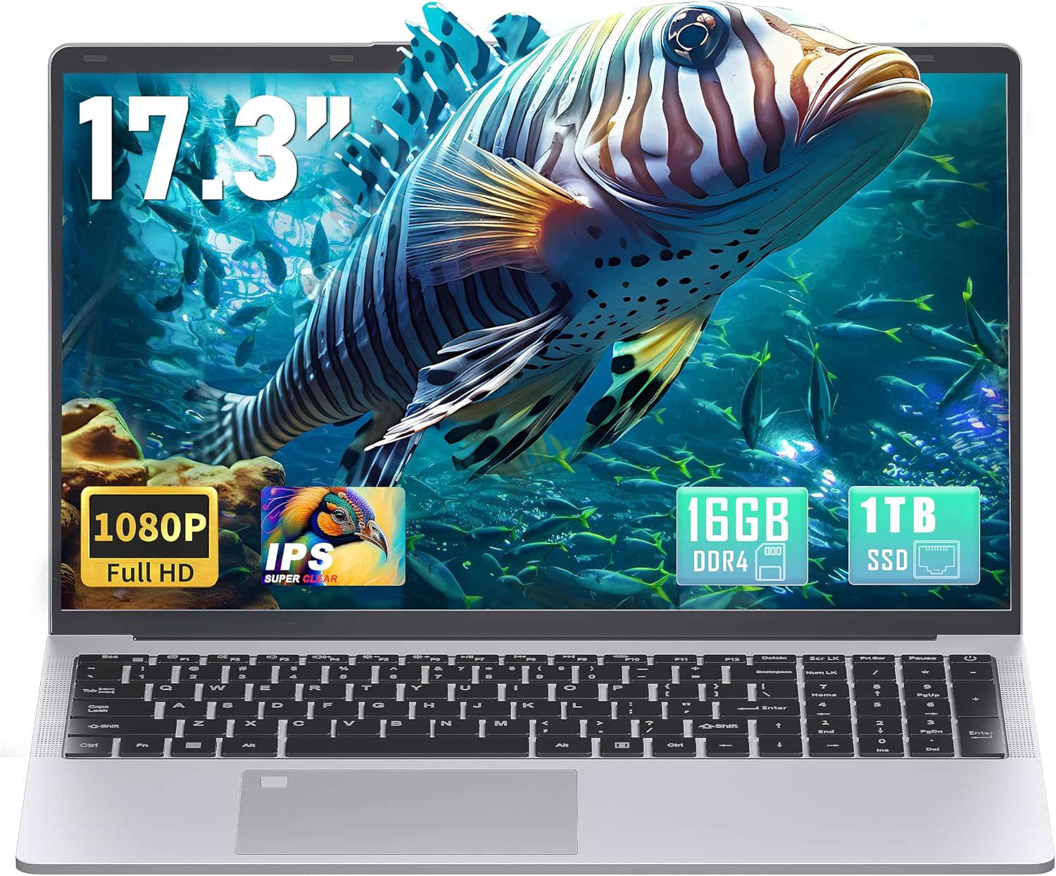 LAPTOP SVIKOU 17.3' FULL HD IPS 16GB RAM 1TB SSD PLATA - 1