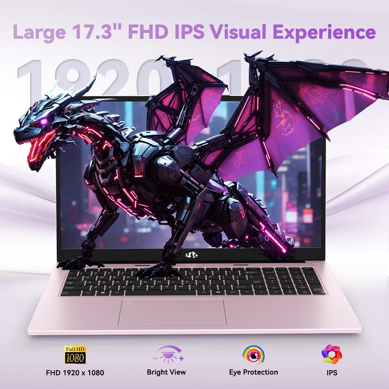 LAPTOP NIMO 17.3 FHD RYZEN 7 7735HS 16GB DDR5 512GB SSD ROSE GOLD - 4