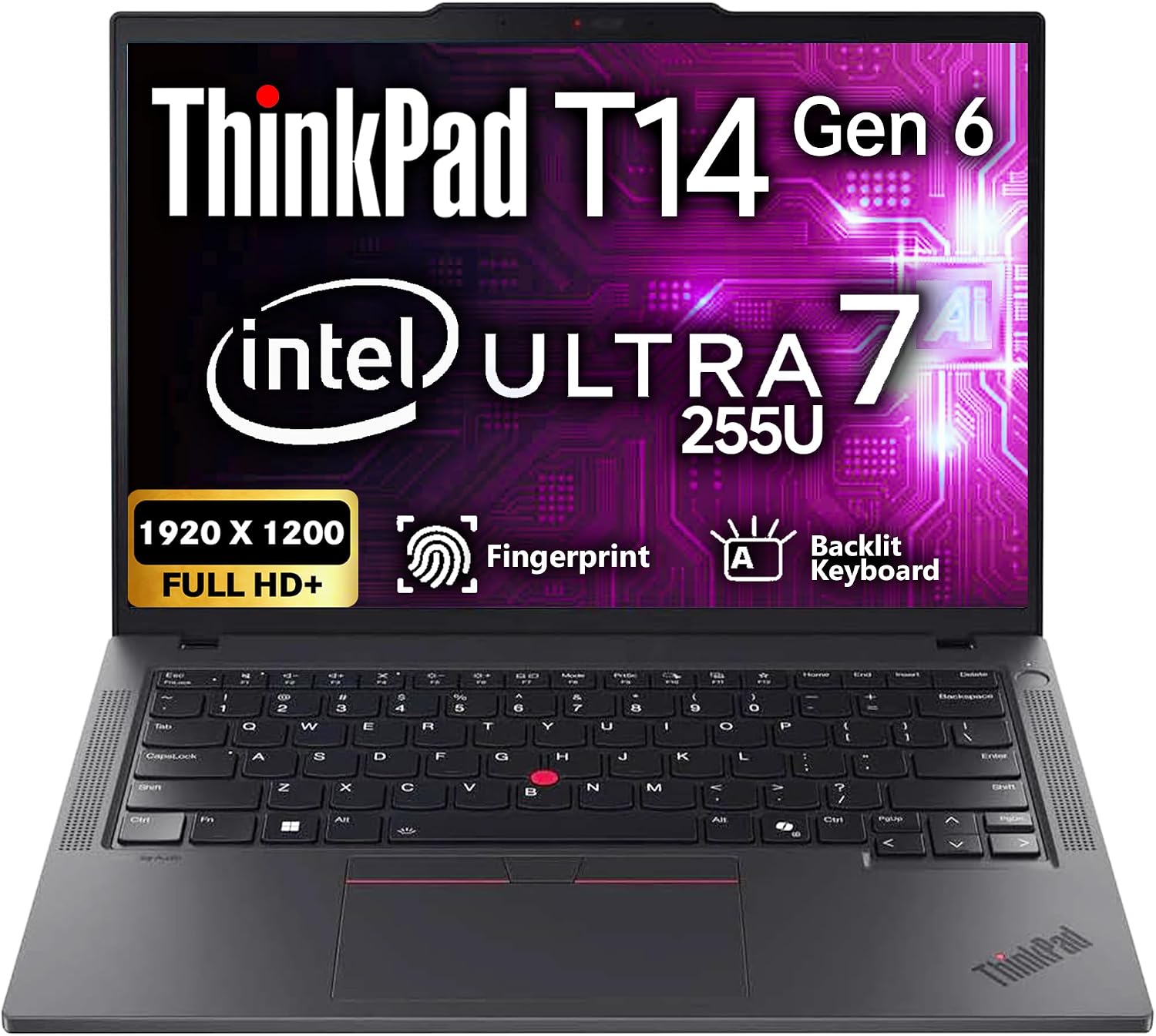 LAPTOP LENOVO THINKPAD T14 GEN 6 14' FHD+ INTEL ULTRA 7 225U 64GB DDR5 1TB SSD - 1