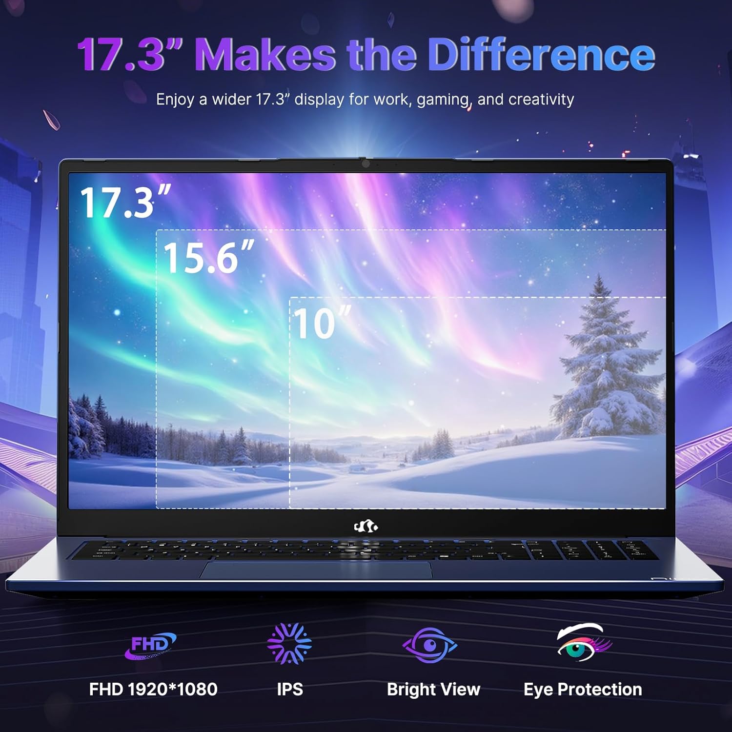 LAPTOP GAMER NIMO 17.3' RYZEN 9 8945HS 32GB DDR5 1TB SSD RADEON 780M NEGRO - 4