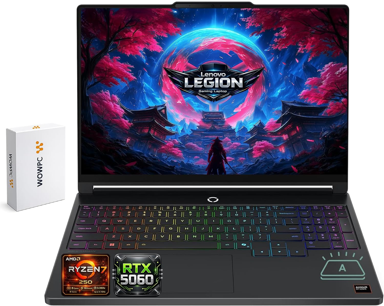 LAPTOP LENOVO LEGION 5A GAMING RYZEN 7 250 RTX 5060 32GB 2TB 15.3' OLED - 1