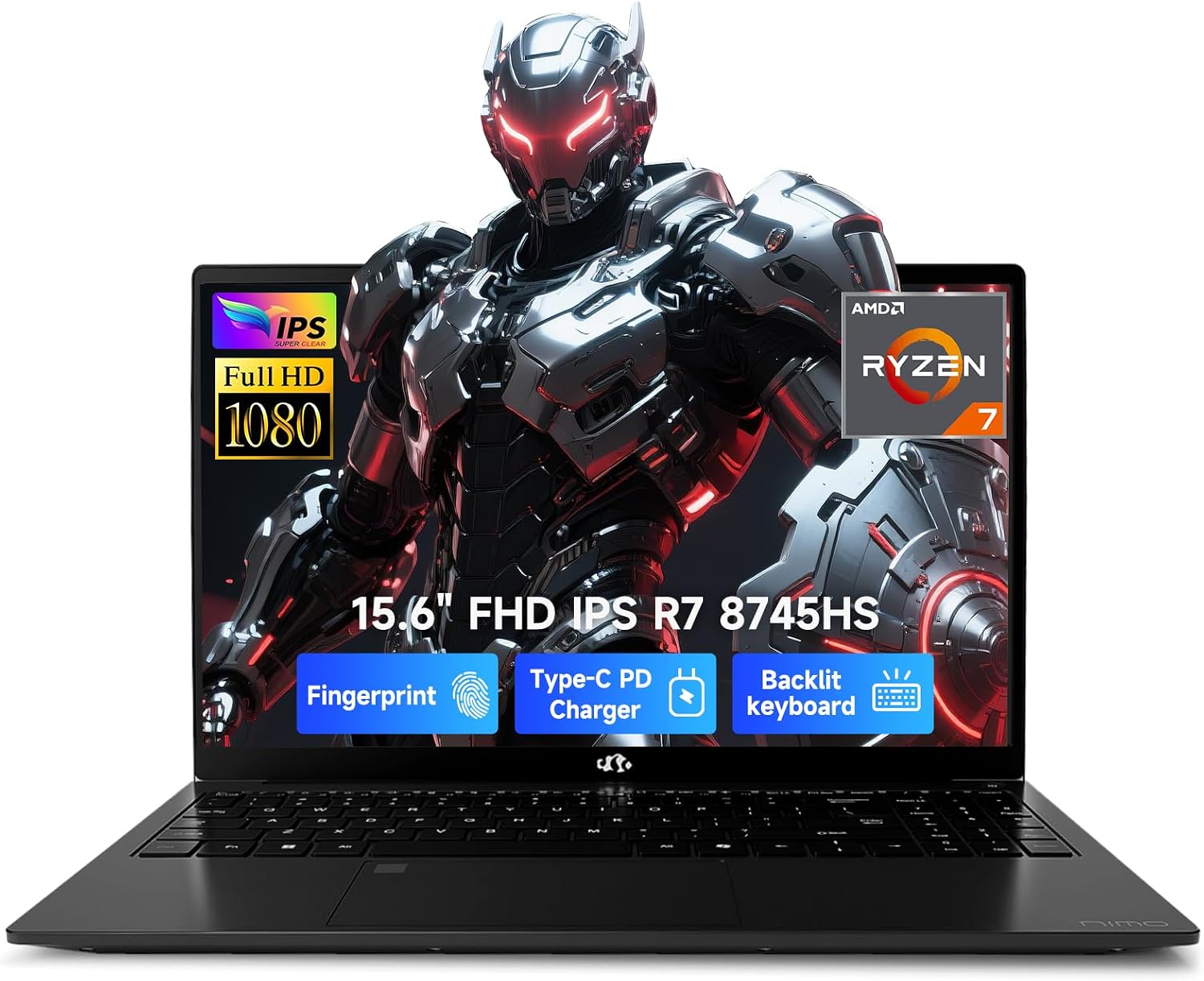 LAPTOP NIMO 15.6' FHD AMD RYZEN 7 8745HS 32GB DDR5 1TB SSD - 1