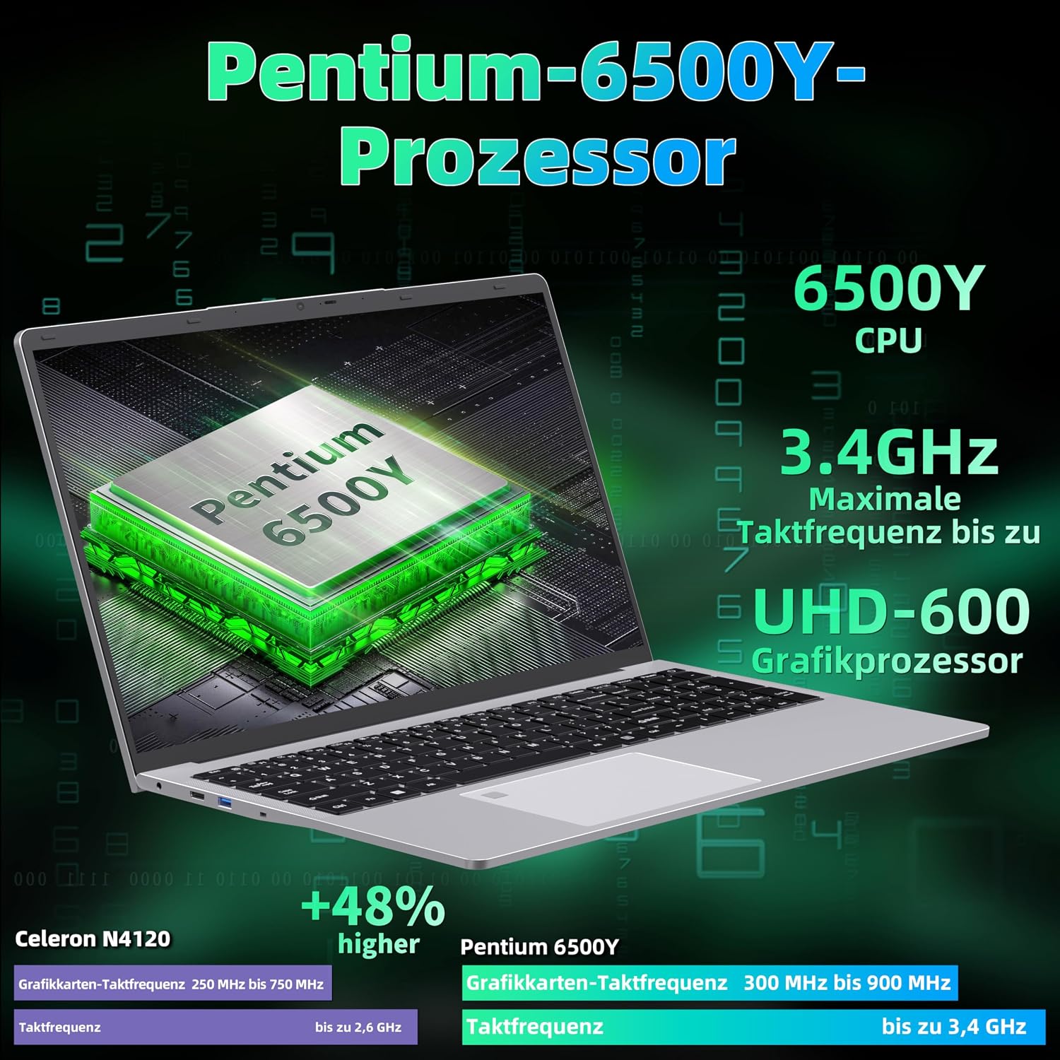 LAPTOP SVIKOU 17.3' FHD IPS 6500Y PLATA - 3