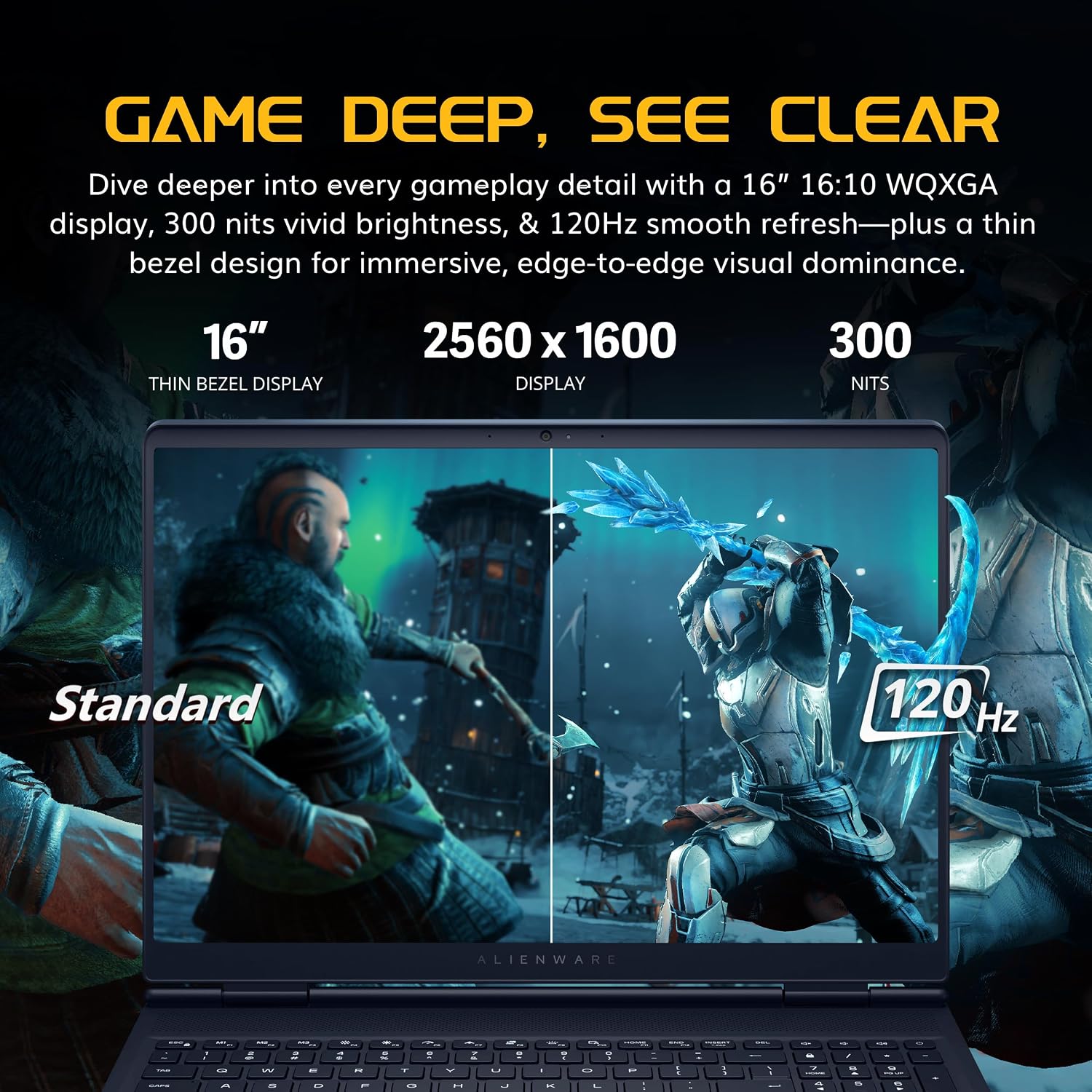 LAPTOP DELL ALIENWARE AURORA 16 16' WQXGA 120HZ INTEL CORE I7 16GB DDR5 2TB (1TB SSD+1TB DOCKING) RTX 5050 INDIGO - 5