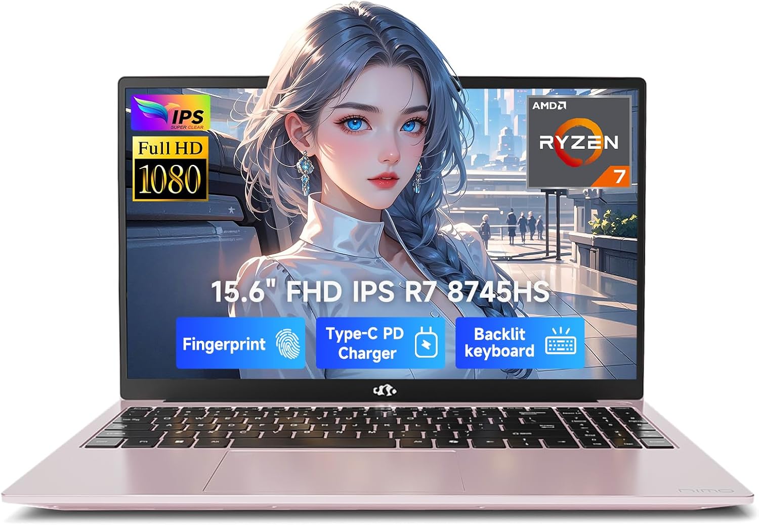 LAPTOP NIMO 15.6' FHD AMD RYZEN 7 8745HS 32GB DDR5 1TB SSD - 1