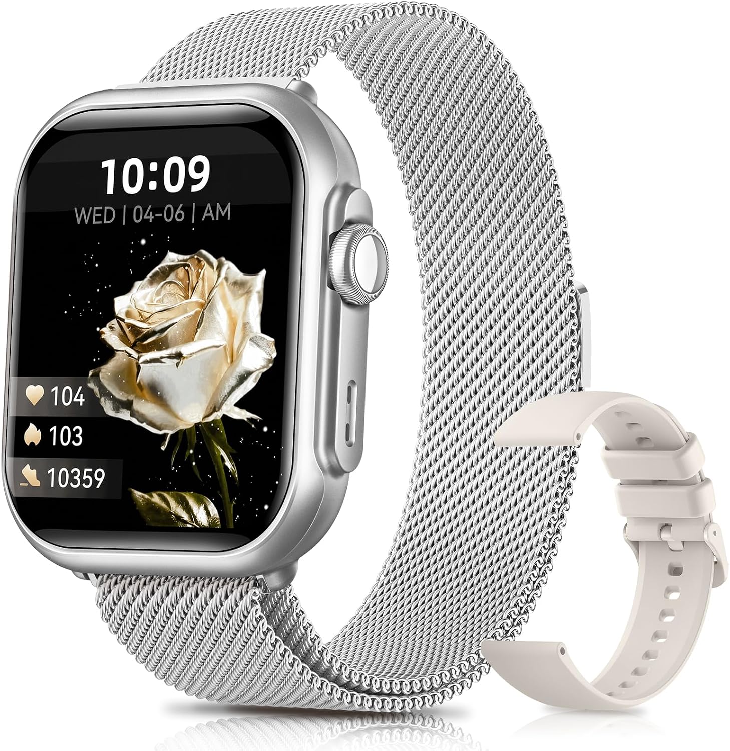 SMARTWATCH FOSMET G62 PARA MUJER ROSA BLUSH 1000MAH - 1