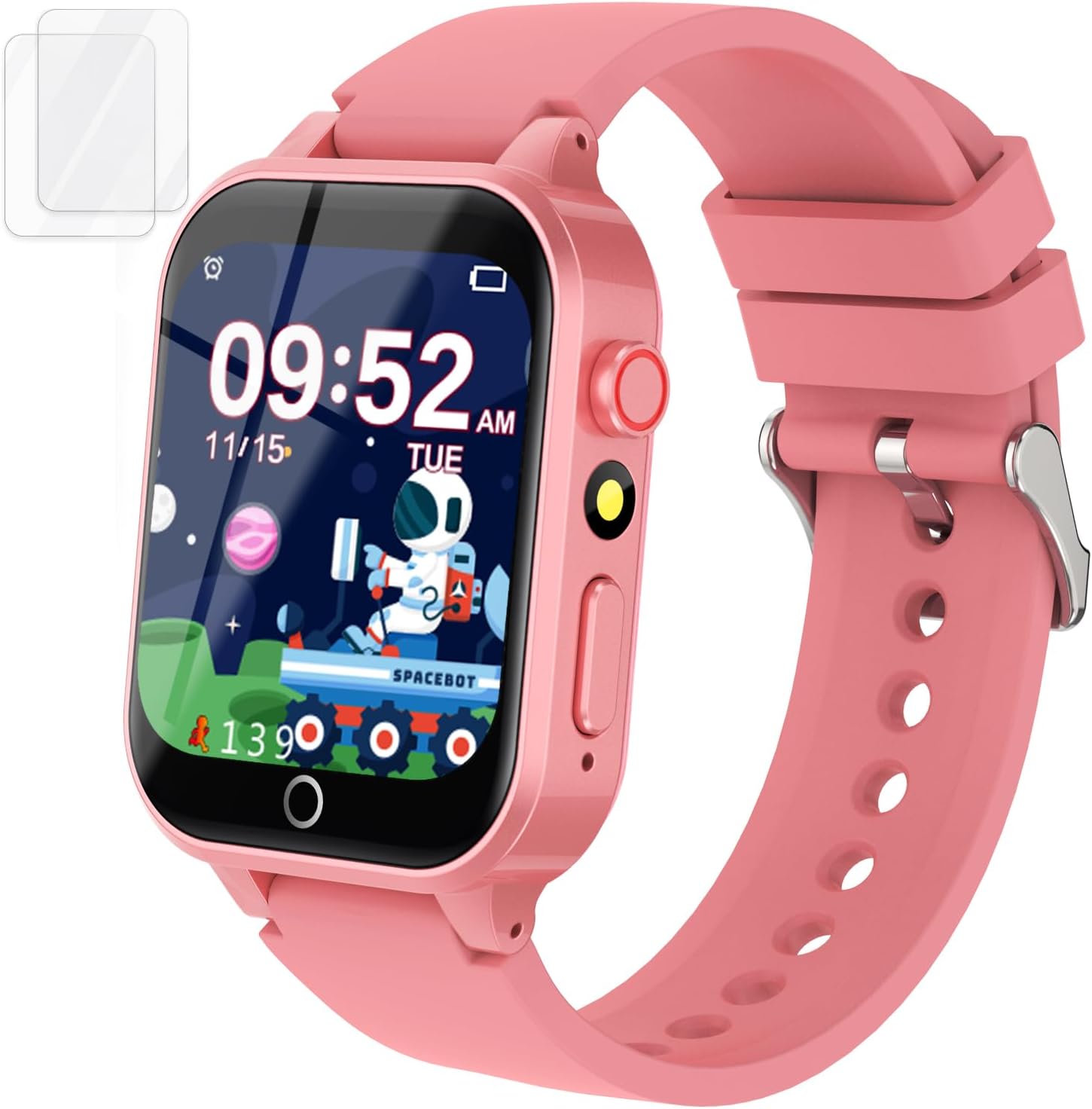 RELOJ INTELIGENTE PARA NIÑAS COSJOYPE 1.54' ROJO CON CÁMARA Y JUEGOS - 1