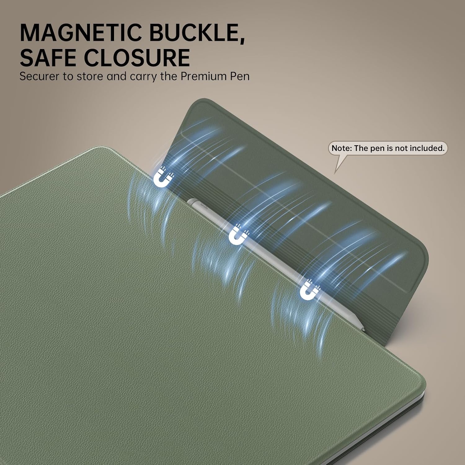 FUNDA MAGNÉTICA MOKO PARA KINDLE SCRIBE 11' 3RA GENERACIÓN Y COLORSOFT 1RA GENERACIÓN CELADÓN - 4