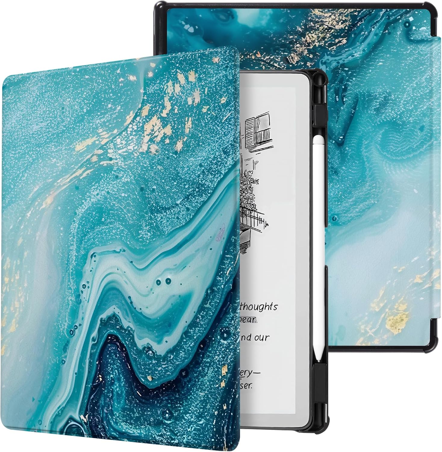 FUNDA PARA TABLET COBAK SLIM PARA DISPOSITIVO TCL 11 PULGADAS CON AUTO ENCENDIDO Y APAGADO, SOPORTE PARA LÁPIZ - 1