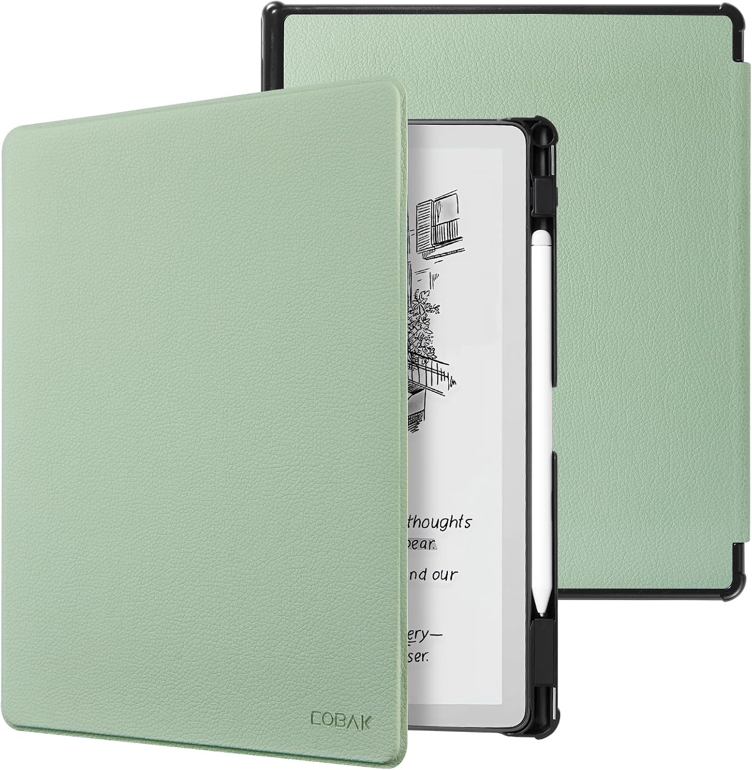 FUNDA PARA TABLET COBAK SLIM PARA DISPOSITIVO TCL 11 PULGADAS CON AUTO ENCENDIDO Y APAGADO, SOPORTE PARA LÁPIZ - 1