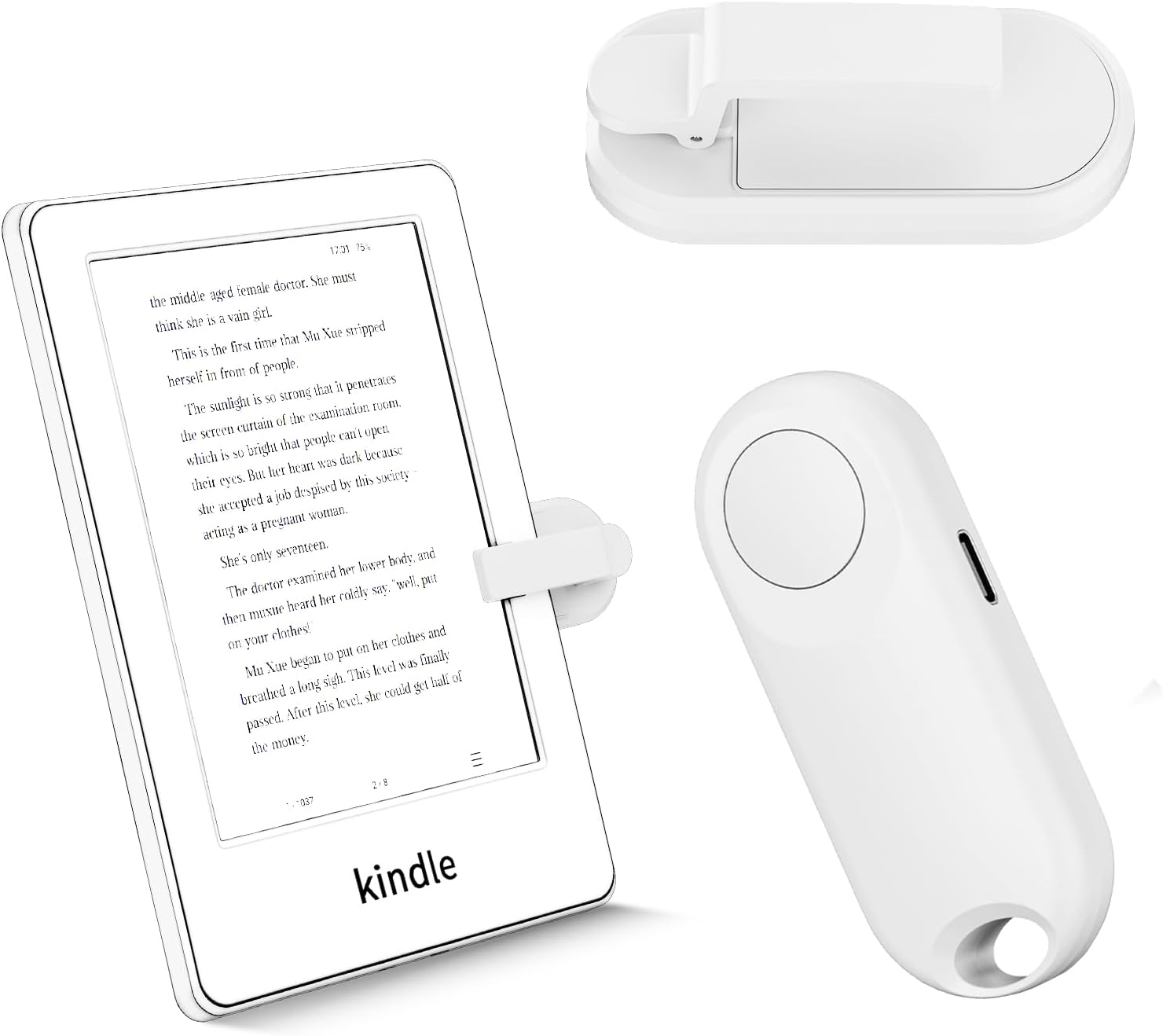 CONTROL REMOTO RF SYCELU PARA PASAR PÁGINAS KINDLE PAPERWHITE BLANCO - 1